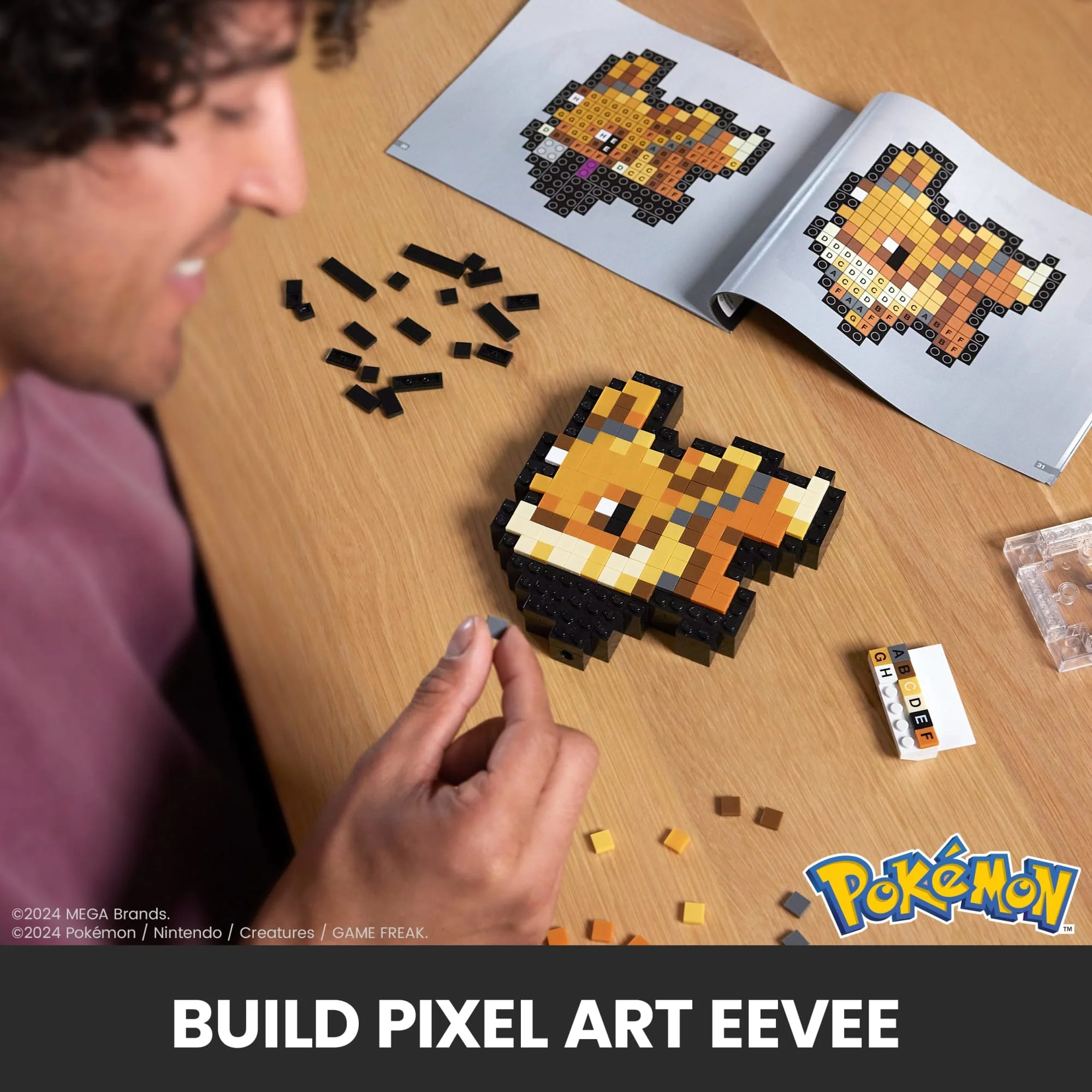 MEGA Pok��mon Eevee Building Toy Kit (323 Pieces) Retro Set For Collectors