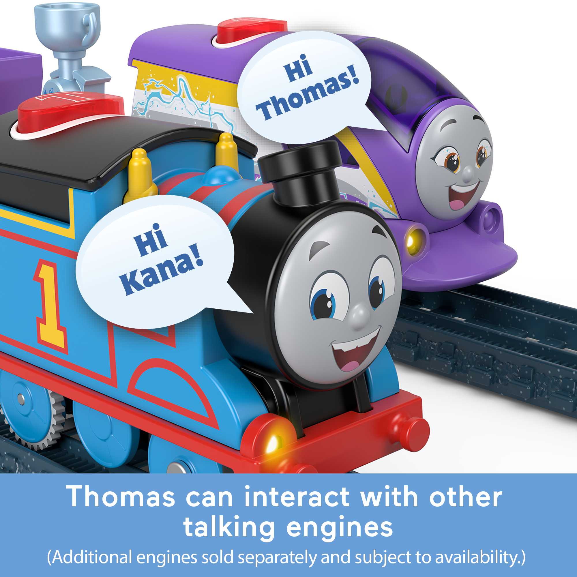 Thomas & Friends Talking Thomas Toy Train, Motorized Engine With Phrases & Sounds