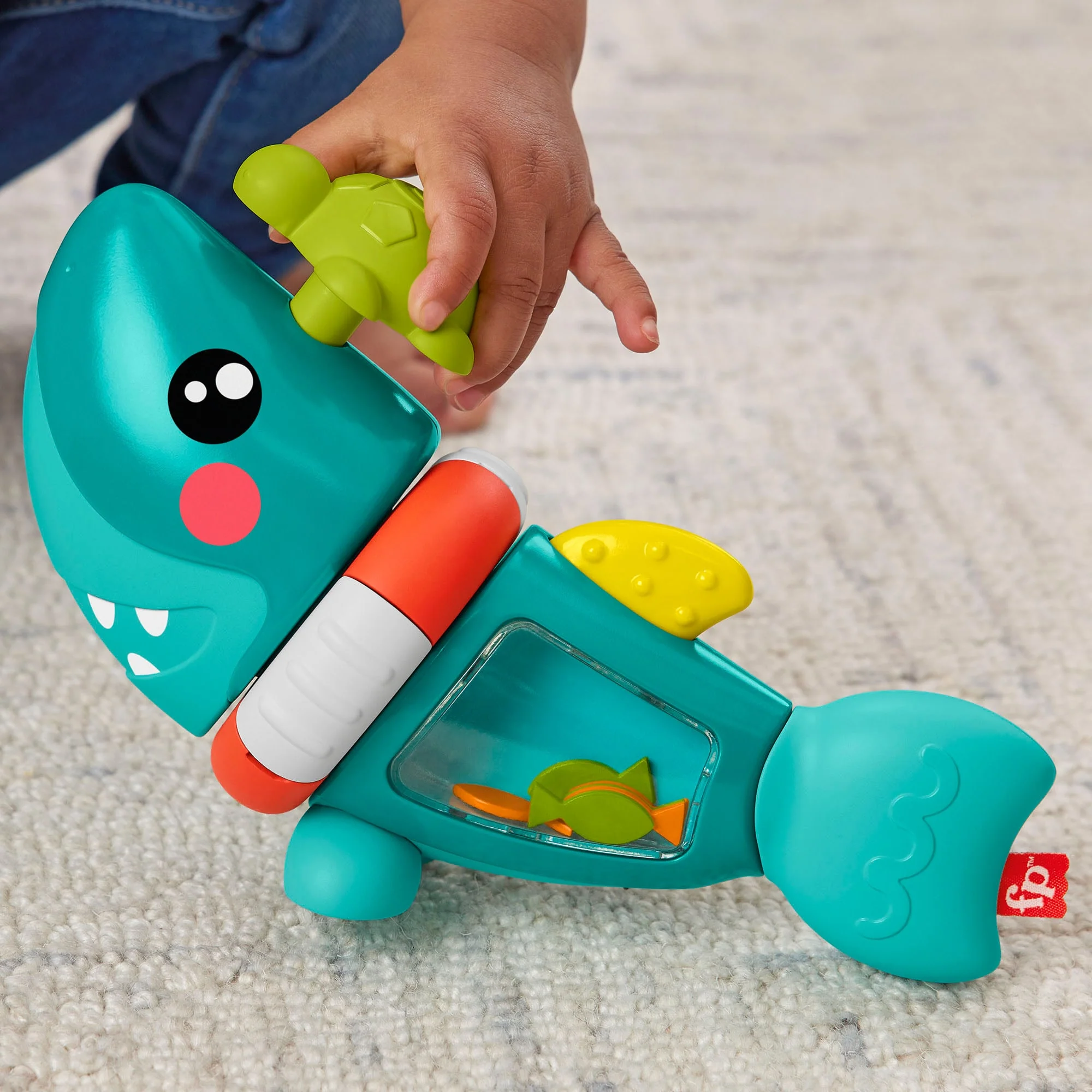 Fisher-Price Paradise Pals Baby Fine Motor Toy With Sensory Details, Busy Activity Shark