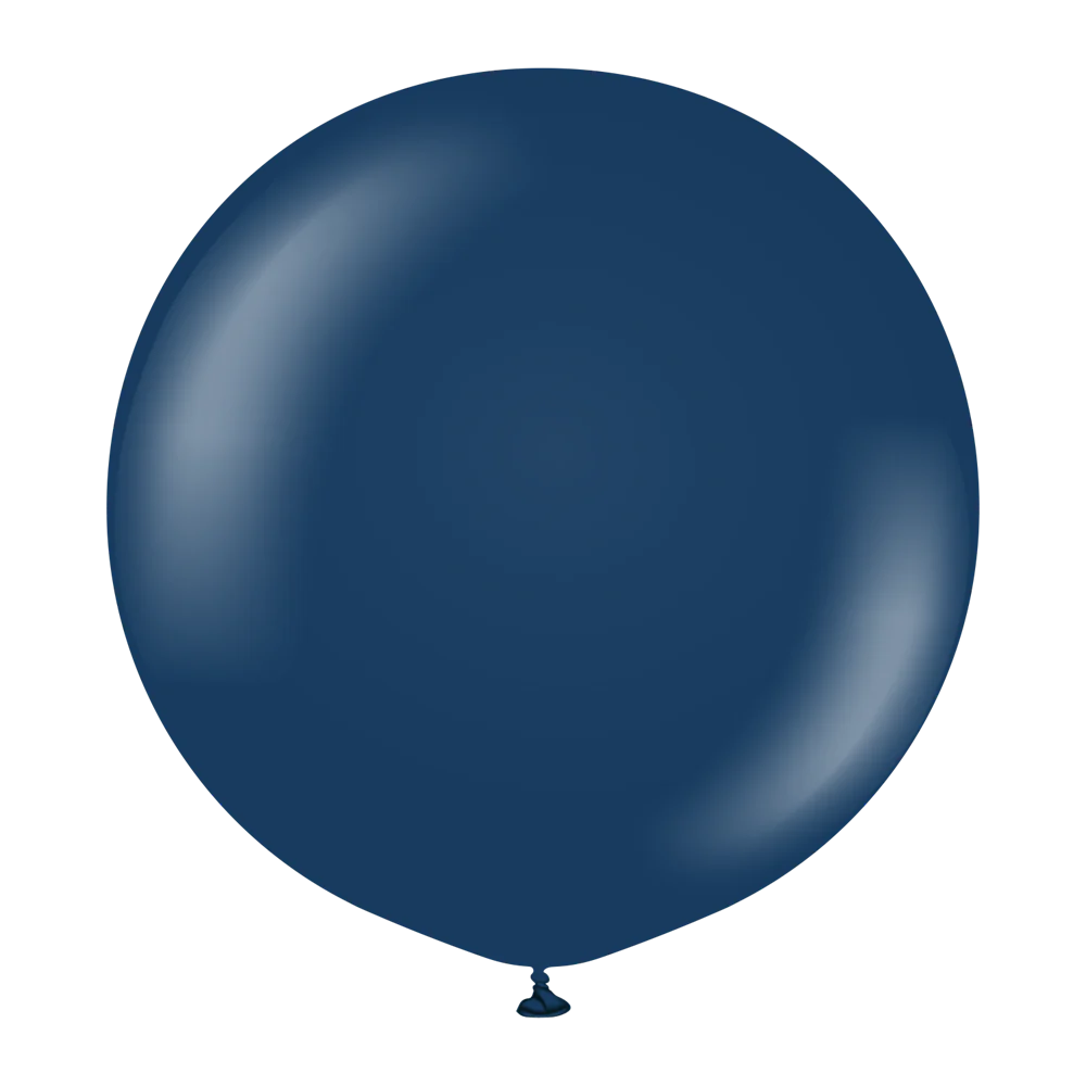 36 inch Kalisan Standard Navy Blue Latex Balloons 2ct