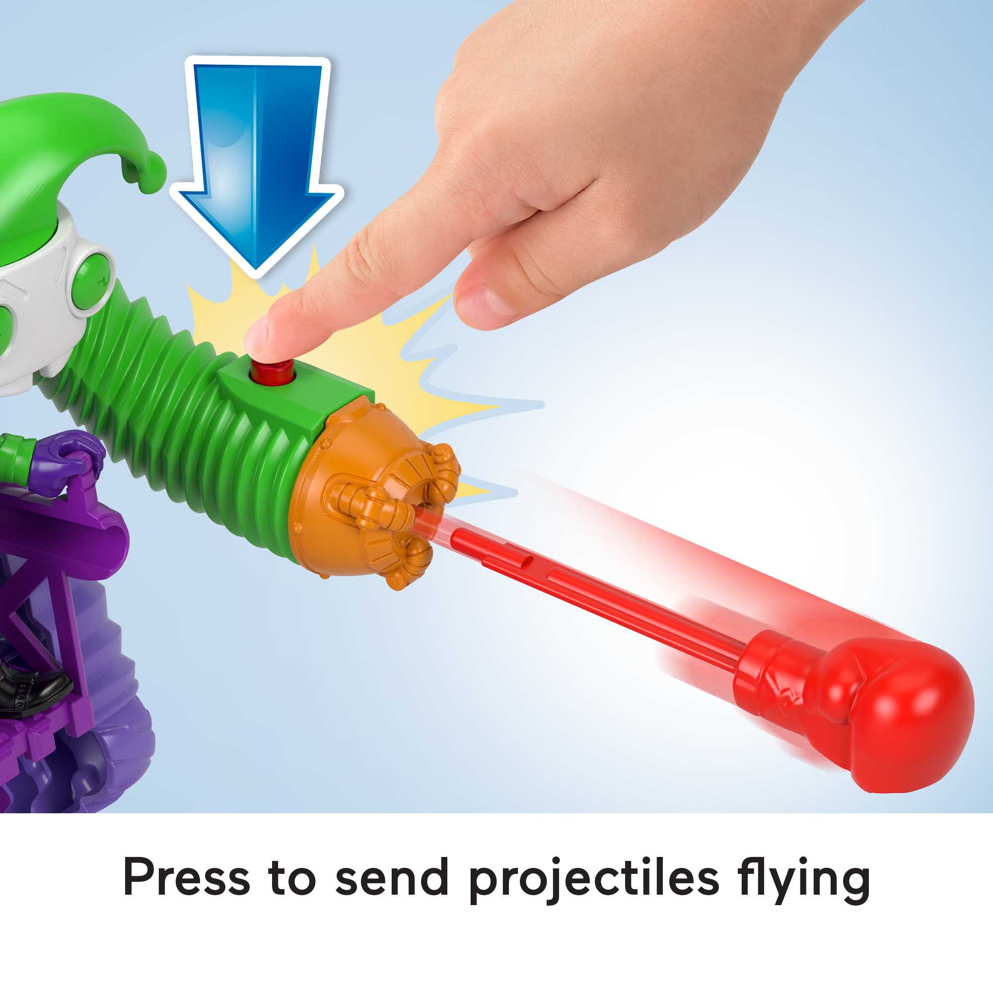 Imaginext DC Super Friends the Joker Battling Robot, 3-Piece Figure Set With Lights For Preschool Kids