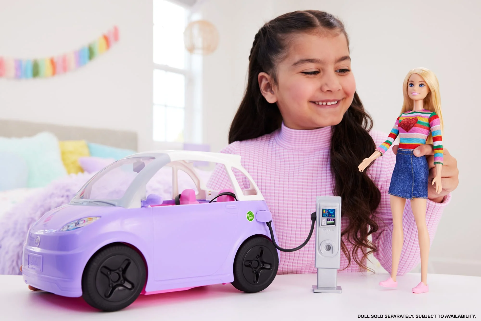 Barbie Car, Kids Toys, ��Electric Vehicle�� With Charging Station
