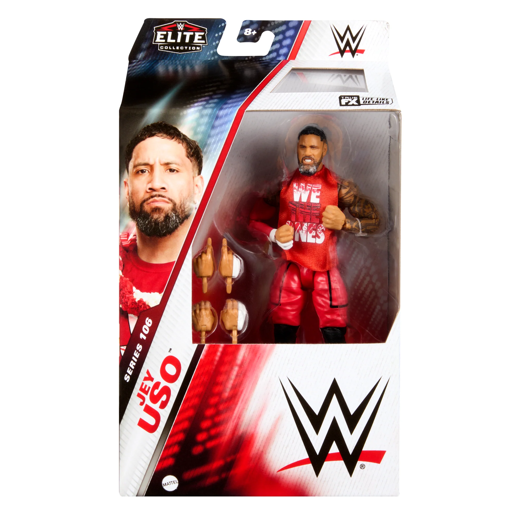 WWE Elite Jey Uso Action Figure, 6-inch Collectible Superstar With Articulation & Accessories