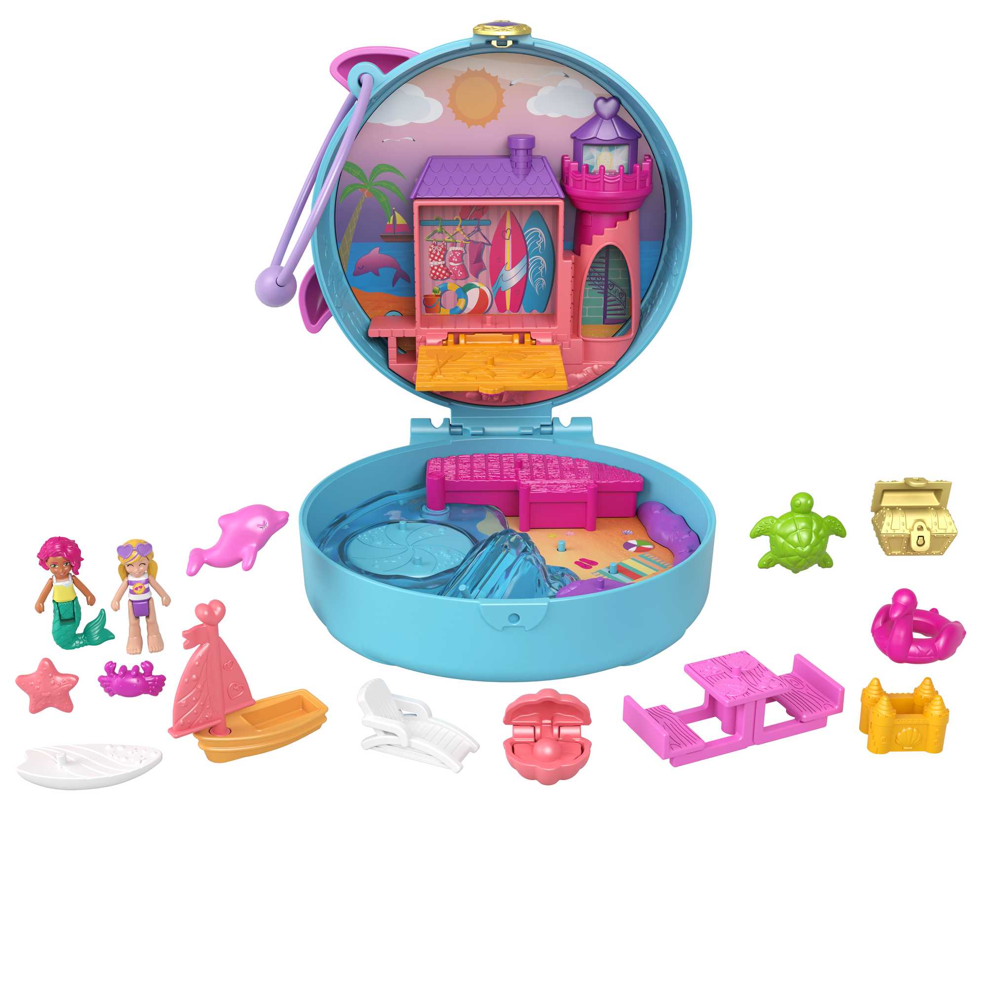 Polly Pocket Dolphin Beach Compact