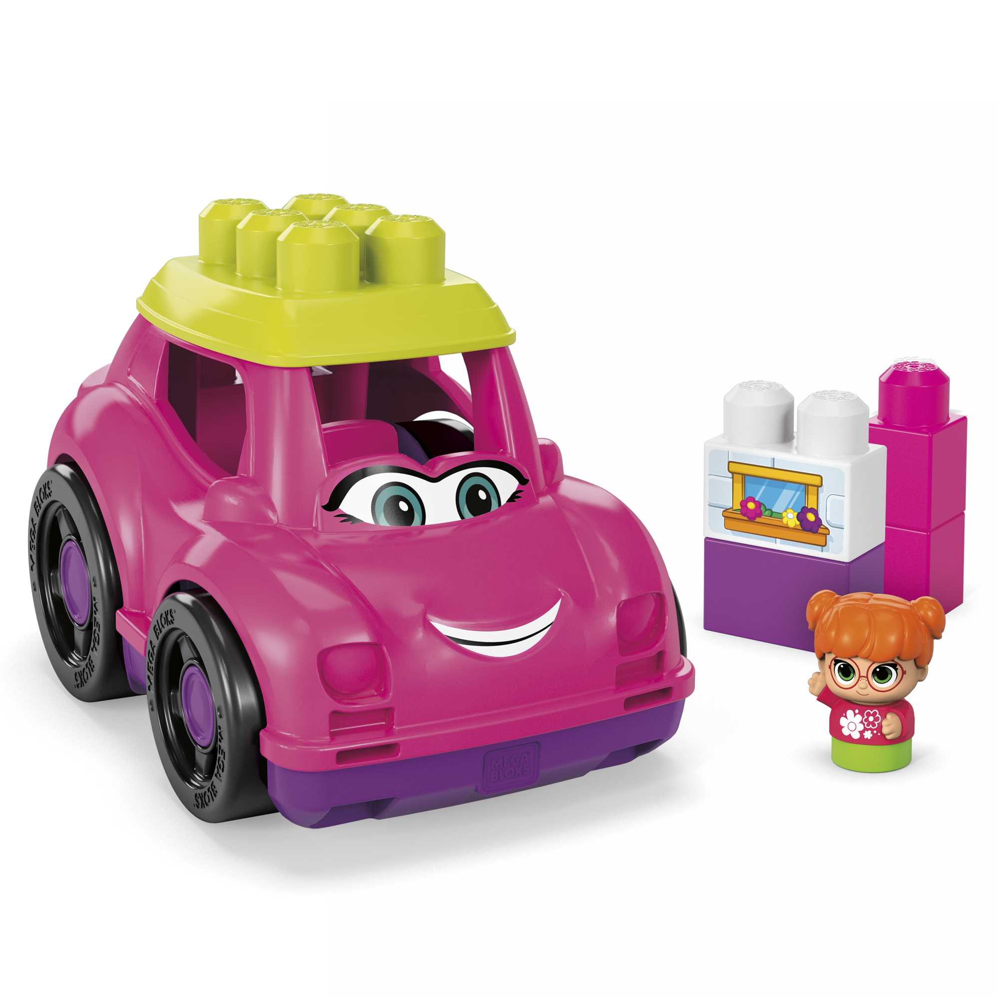 MEGA BLOKS Catie Convertible Fisher-Price Toy Blocks With 1 Figure (6 Pieces) For Toddler