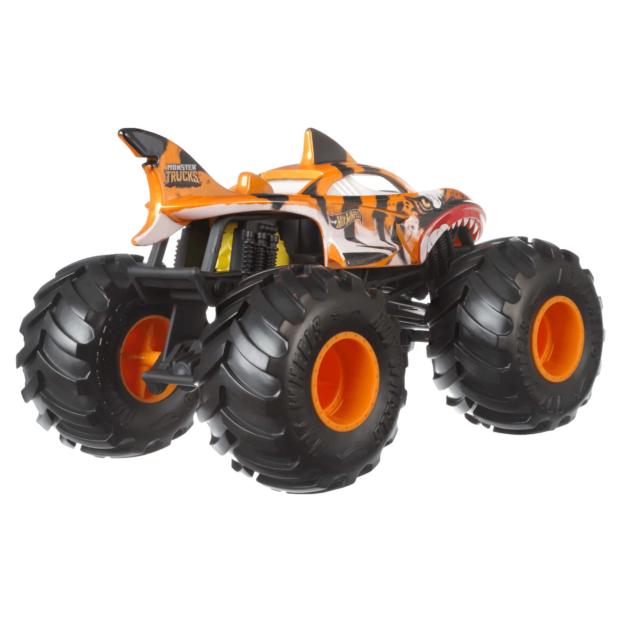 Hot Wheels Monster Trucks Ve��culo de Brinquedo Tiger Shark Escala 1:24