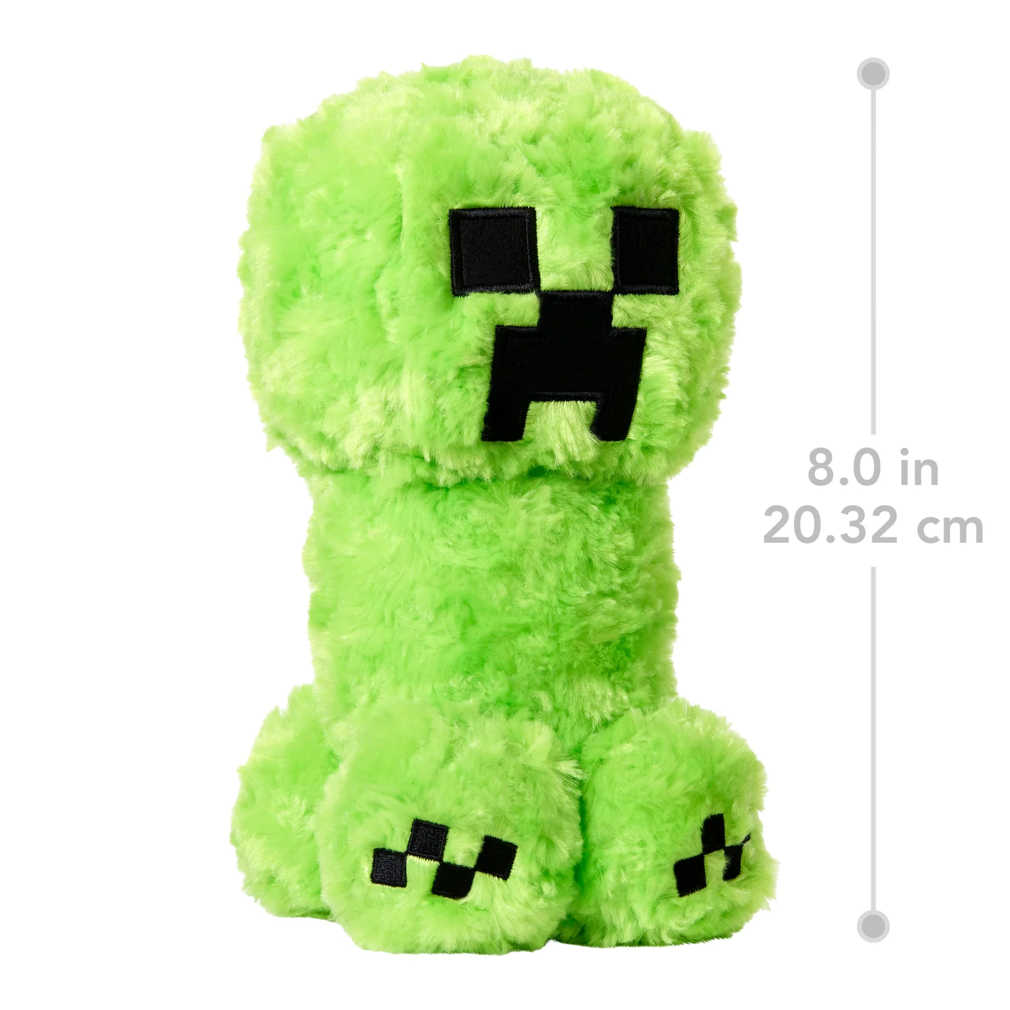Minecraft Creeper Plush Toy, 8-Inch Collectible Soft Doll Inspired By A Minecraft Movie