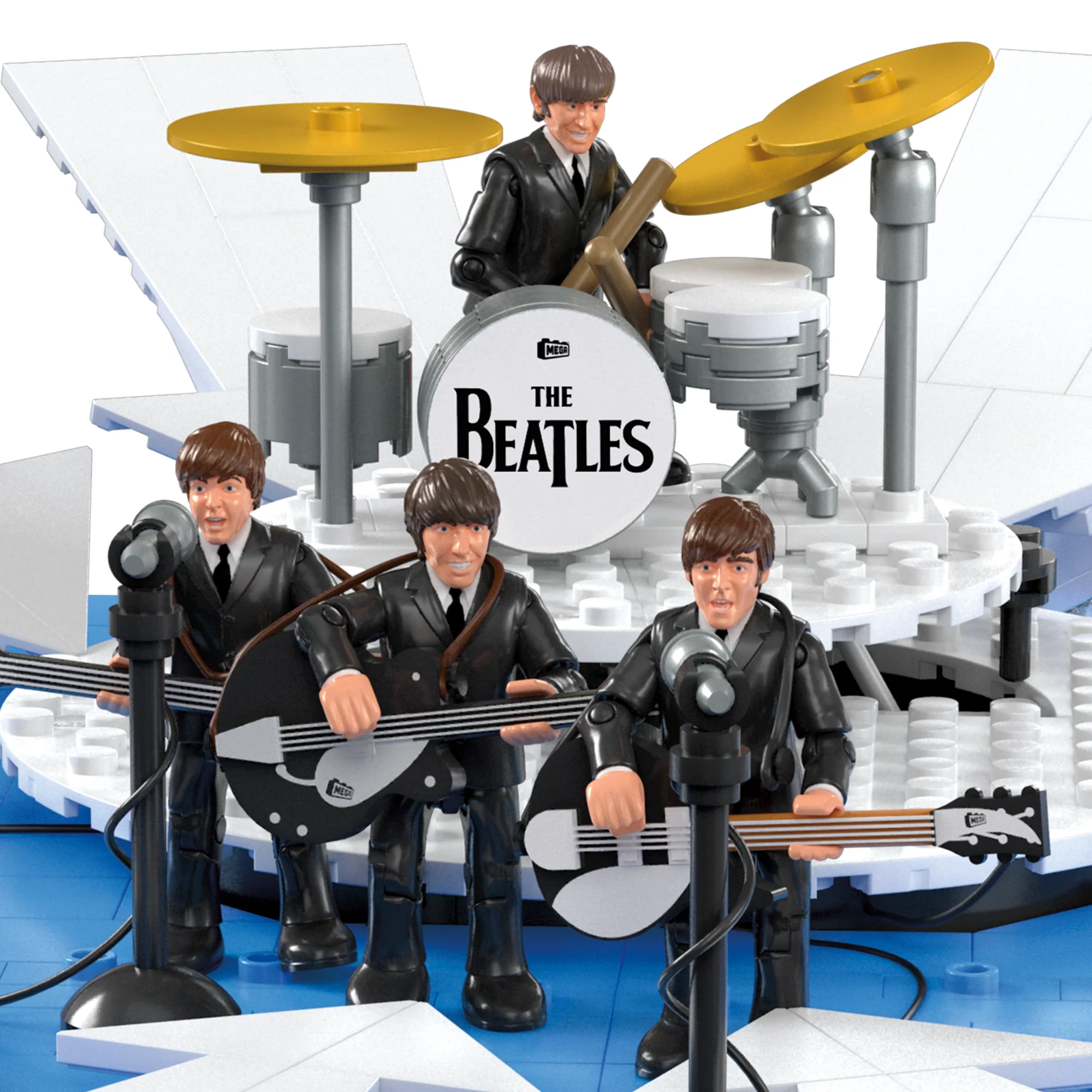 MEGA The Beatles Building Toy Kit With Lights (681 Pieces) For Collectors