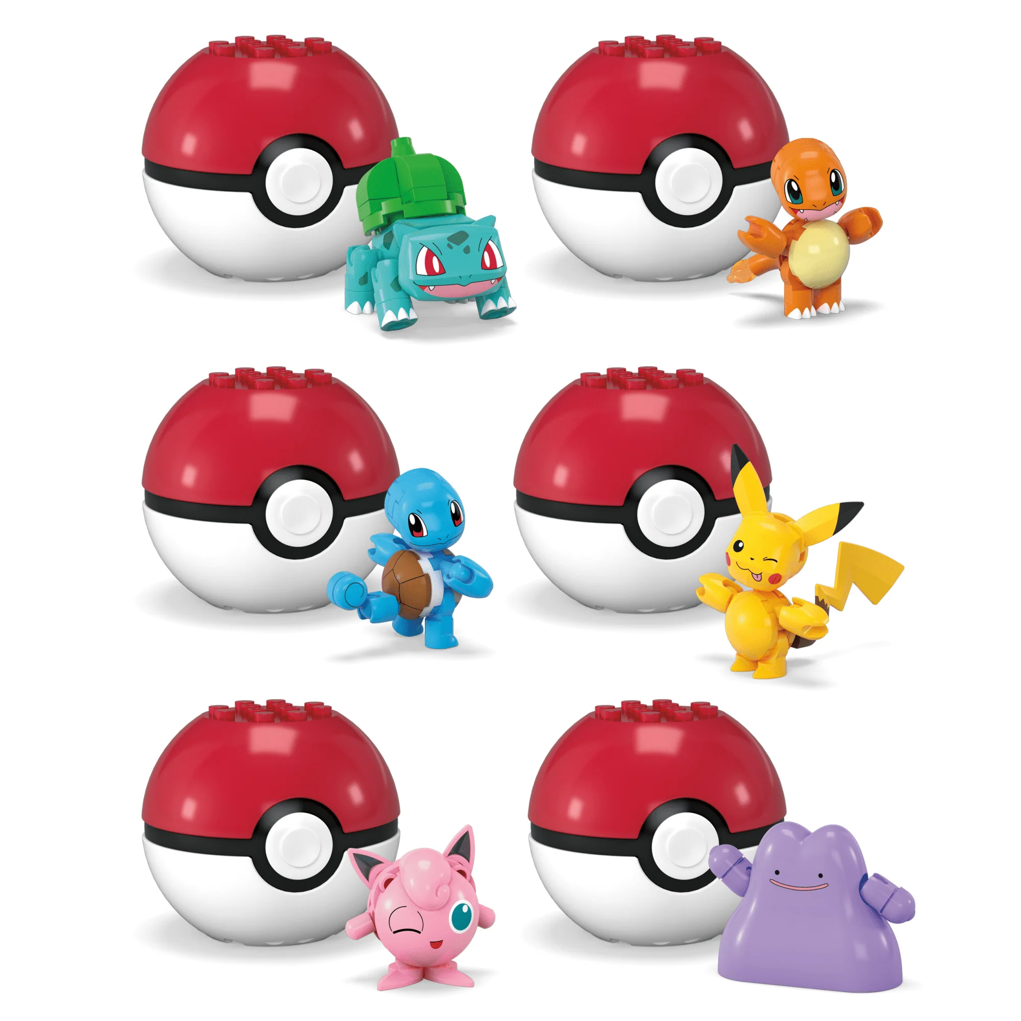 MEGA Pok��mon Pok�� Ball Building Toy Kits With Action Figure For Kids