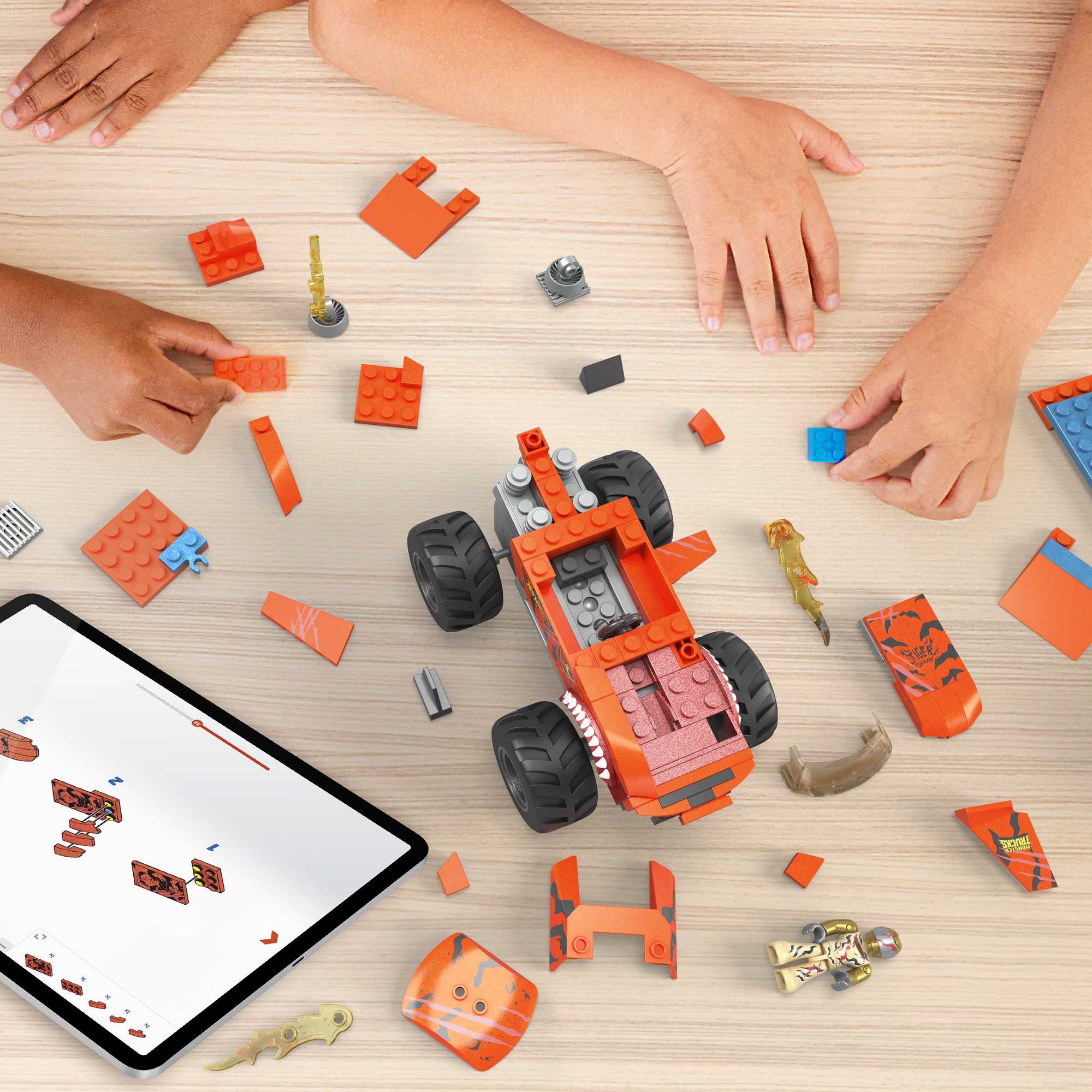 Mega? Hot Wheels? Smash & Crash Parcours Tiger Shark