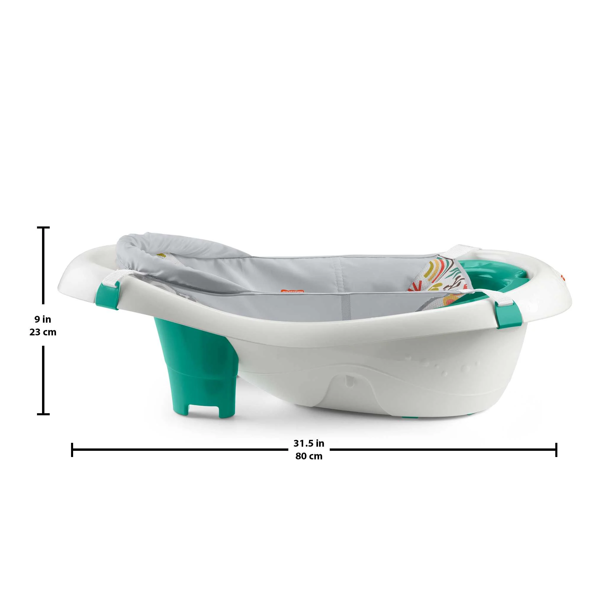 Fisher-Price 4-In-1 Sling ��n Seat Tub Baby To Toddler Bath With 2 Toys, Whimsical Forest