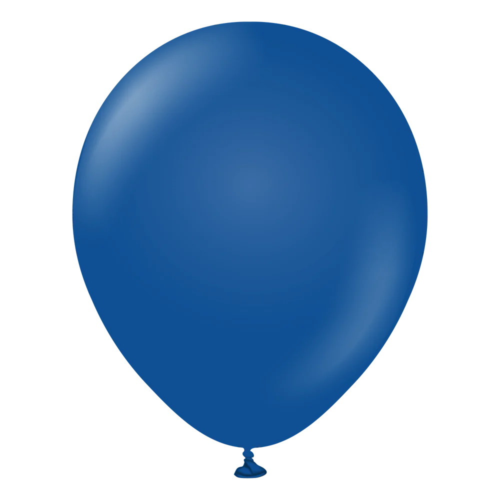 18 inch Kalisan Standard Dark Blue Latex Balloons 25ct