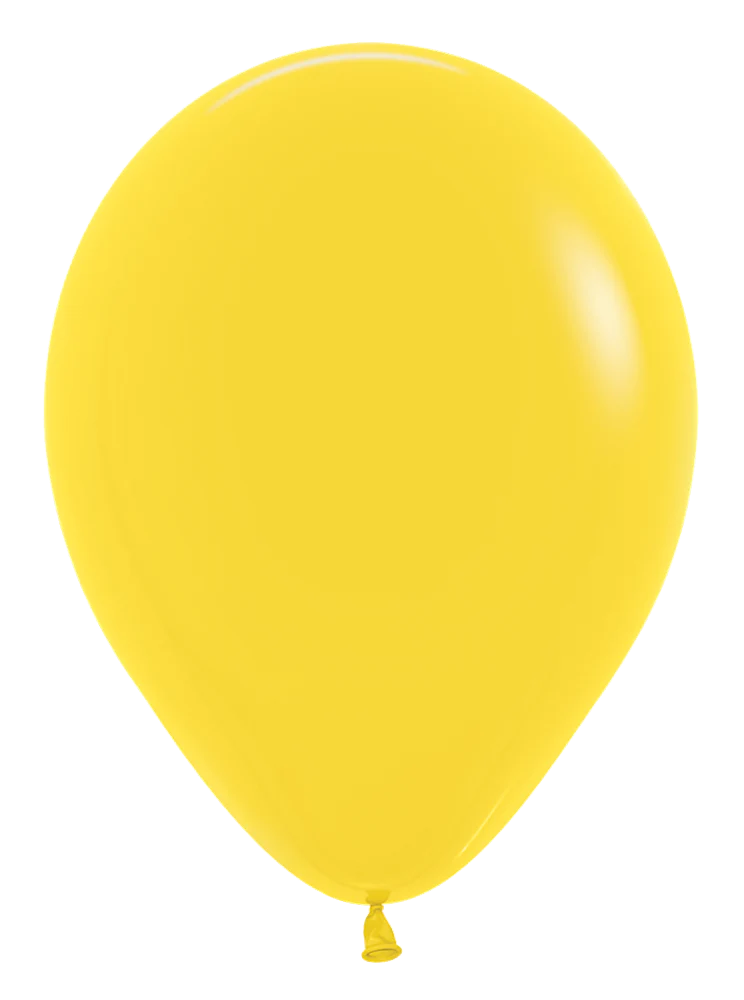 18 inch Sempertex Fashion Yellow Latex Balloon 25ct
