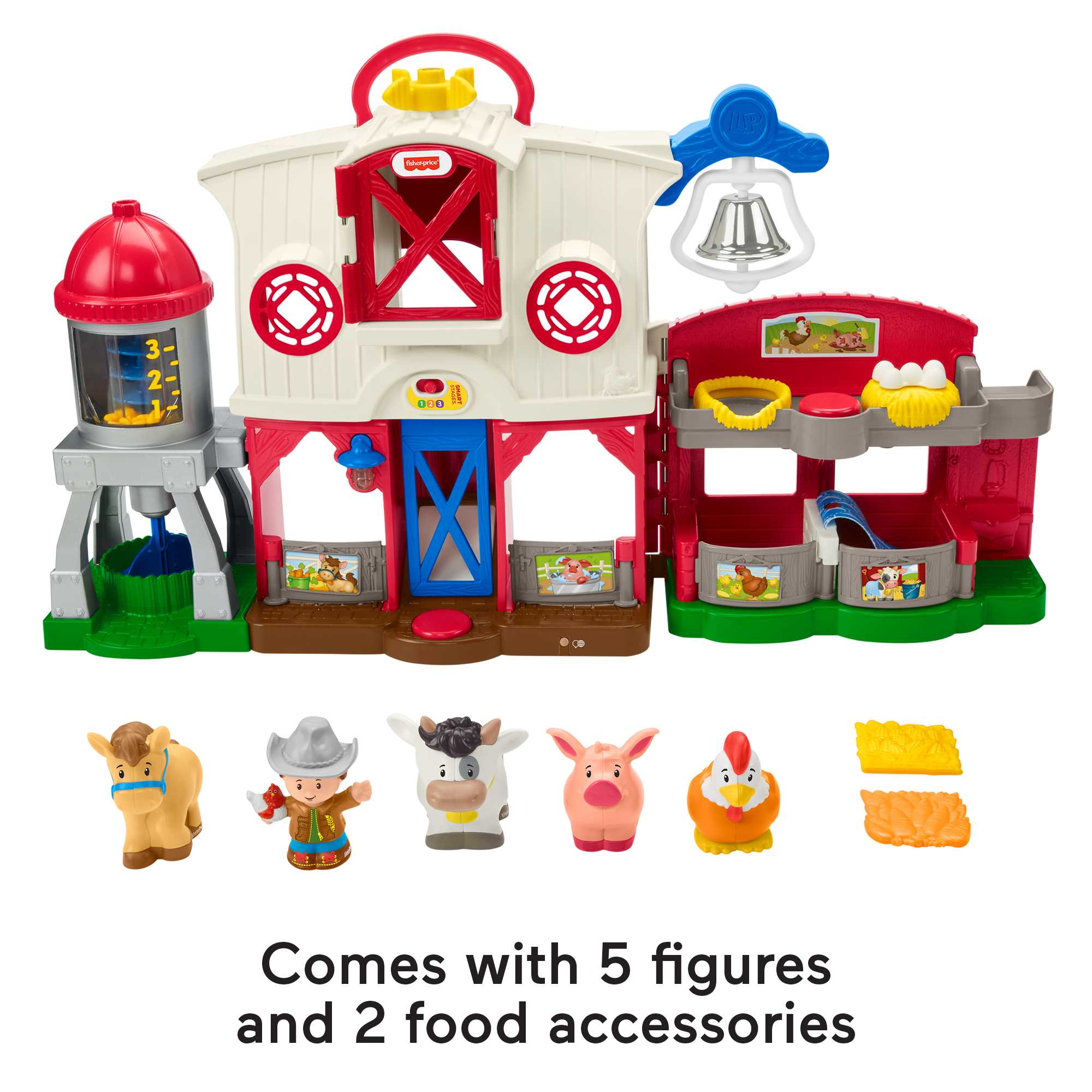 Fisher-Price Little People Caring For Animals Farm Playset Electronic Toddler Learning Toy