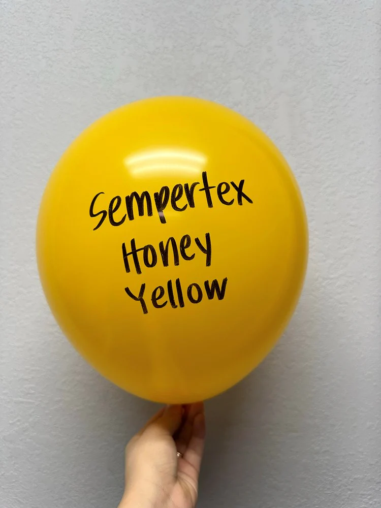 11 inch Sempertex Deluxe Honey Yellow Latex Balloons 100ct