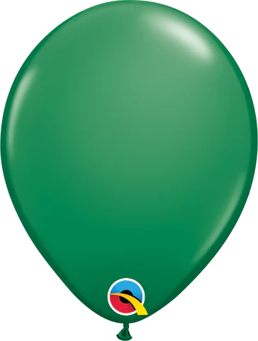 5 inch Qualatex Dark Green Latex Balloons 100ct