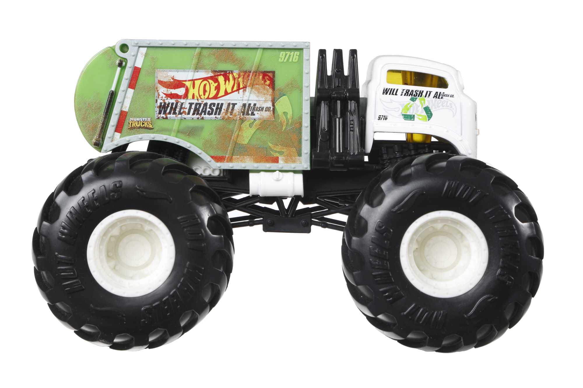 Hot Wheels Monster Trucks Ve��culo de Brinquedo 1:24 Will Trash It All
