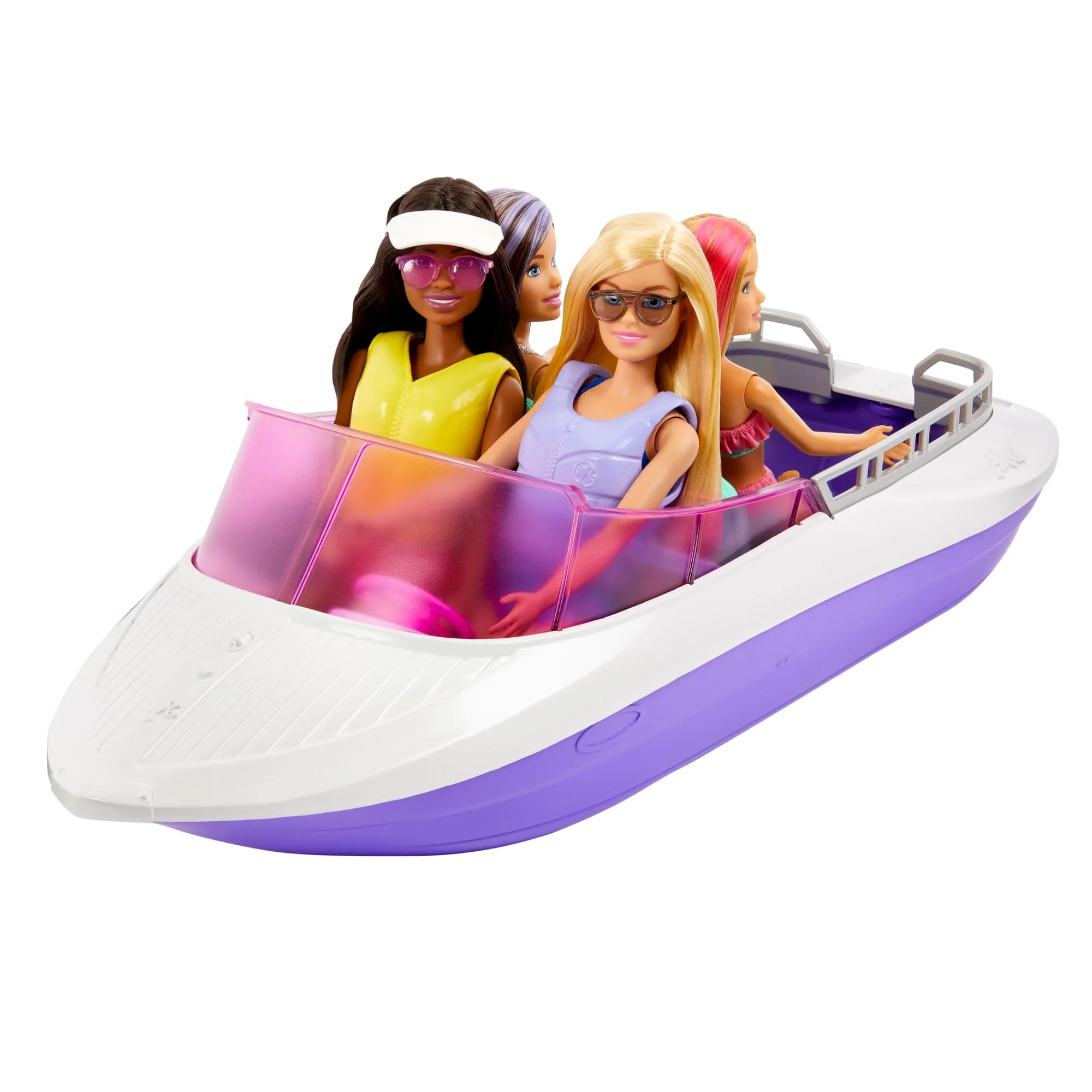 Barbie Mermaid Power Dolls, Boat And Accessories