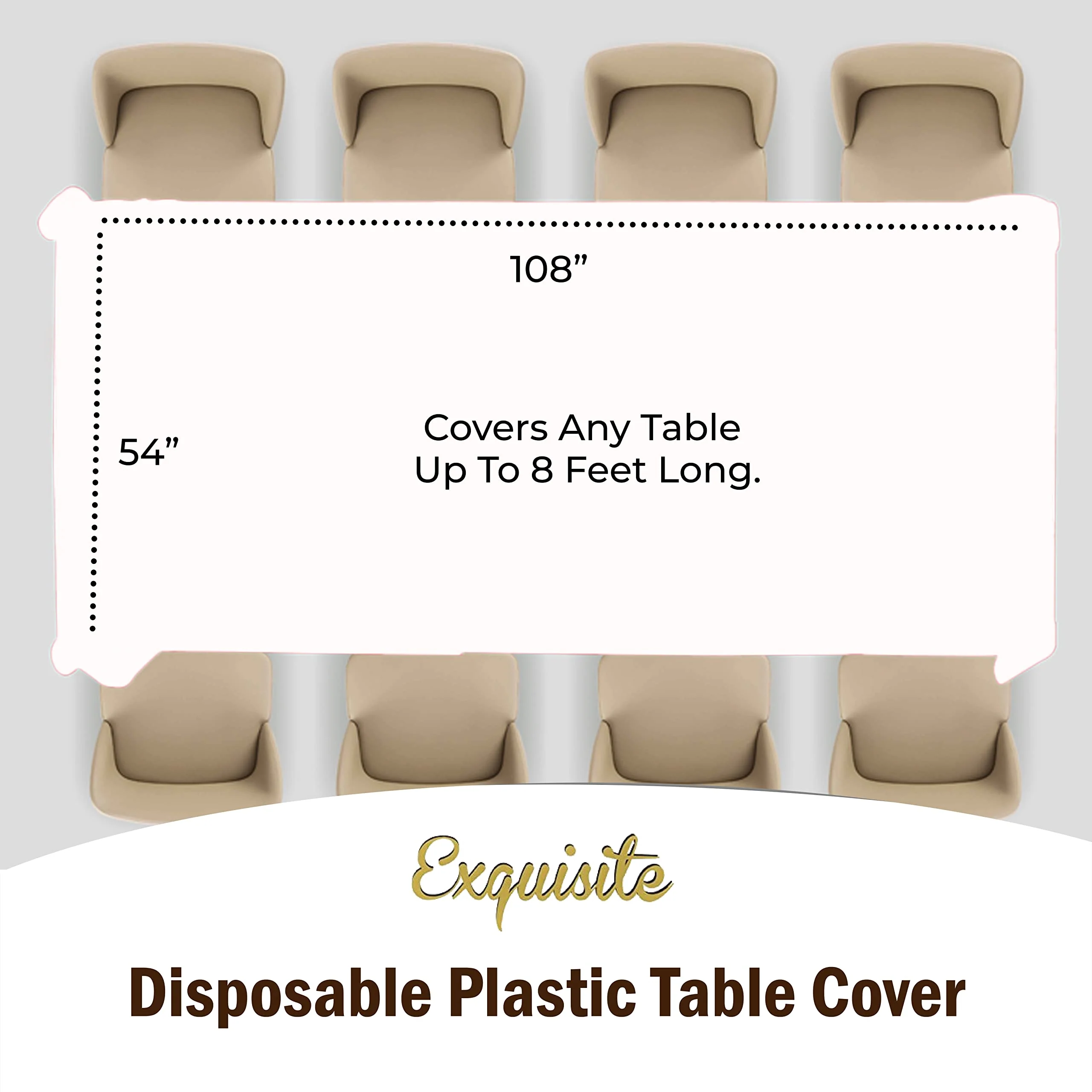 Premium White Table Cover
