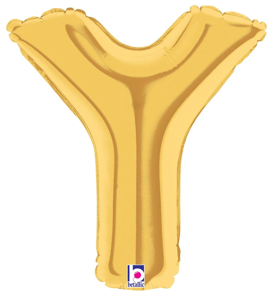Betallic Y Gold 7 inch Air-Filled Shape 1ct
