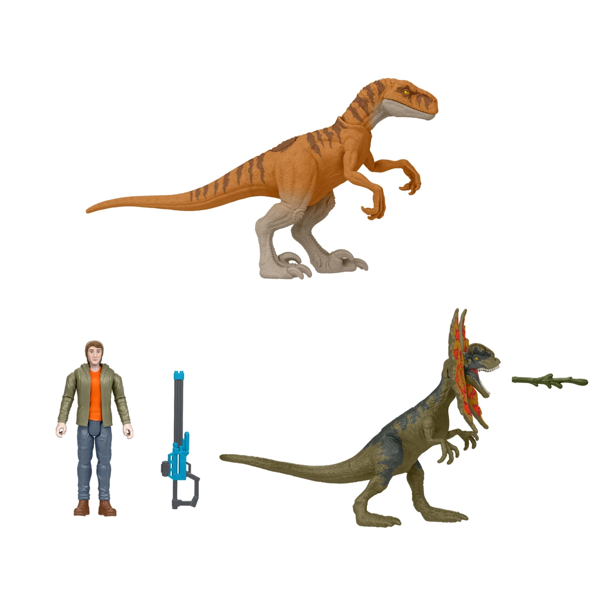Jurassic World: Chaos Theory Ben Action Figure & 2 Dinosaurs Toy Pack