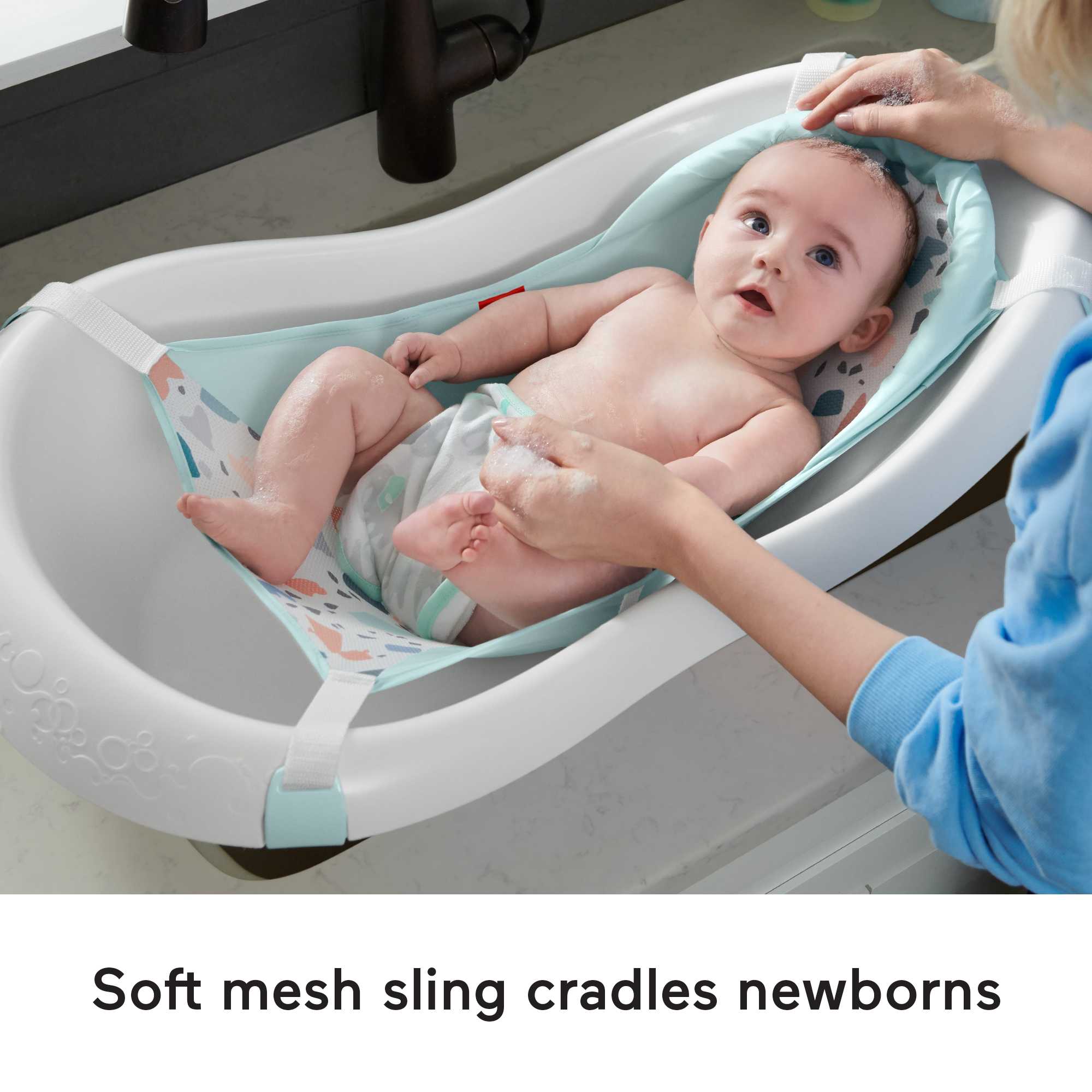 Fisher-Price 4-In-1 Sling 'n Seat Baby Bath Tub  Pacific Pebble