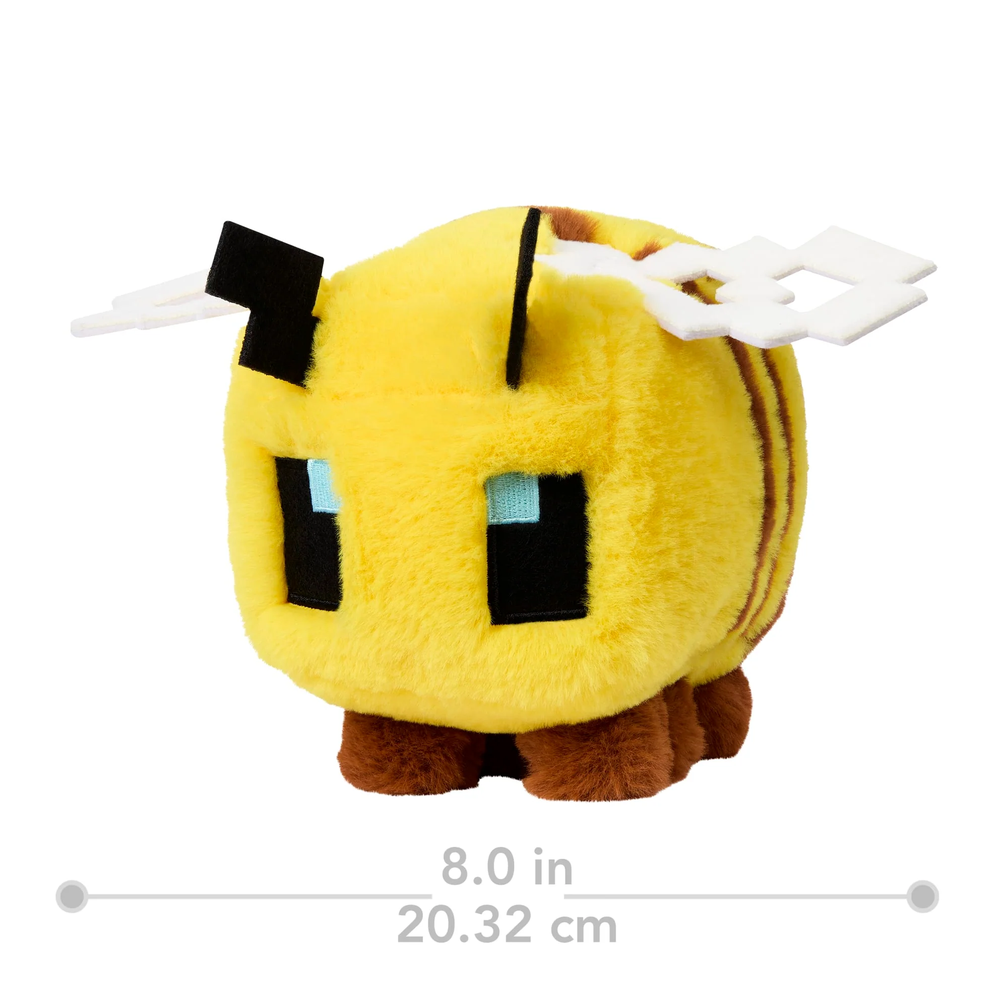 Minecraft Bee Plush Toy, 8-Inch Collectible Soft Doll Inspired By A Minecraft Movie