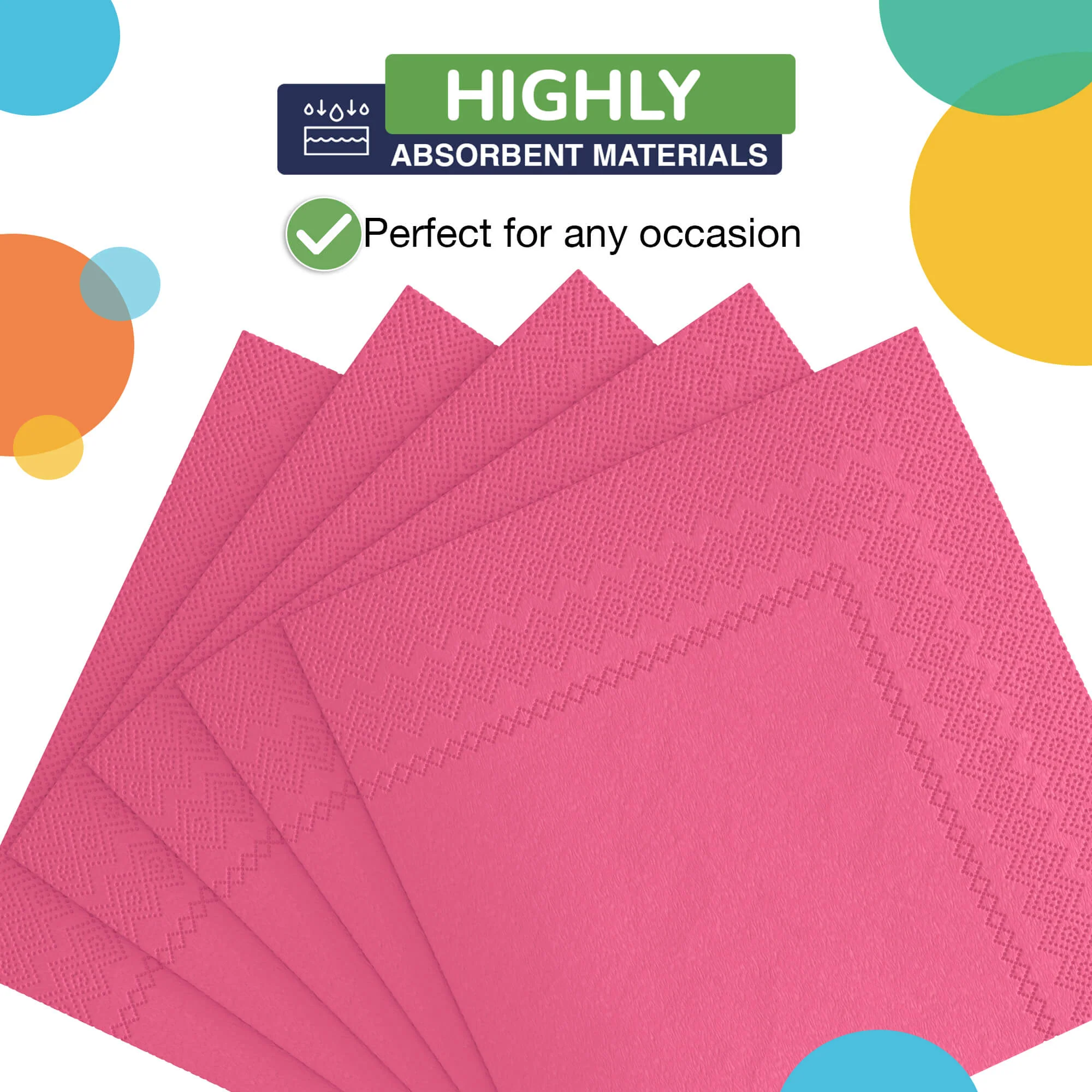 Hot Pink Luncheon Napkins | 20 Count
