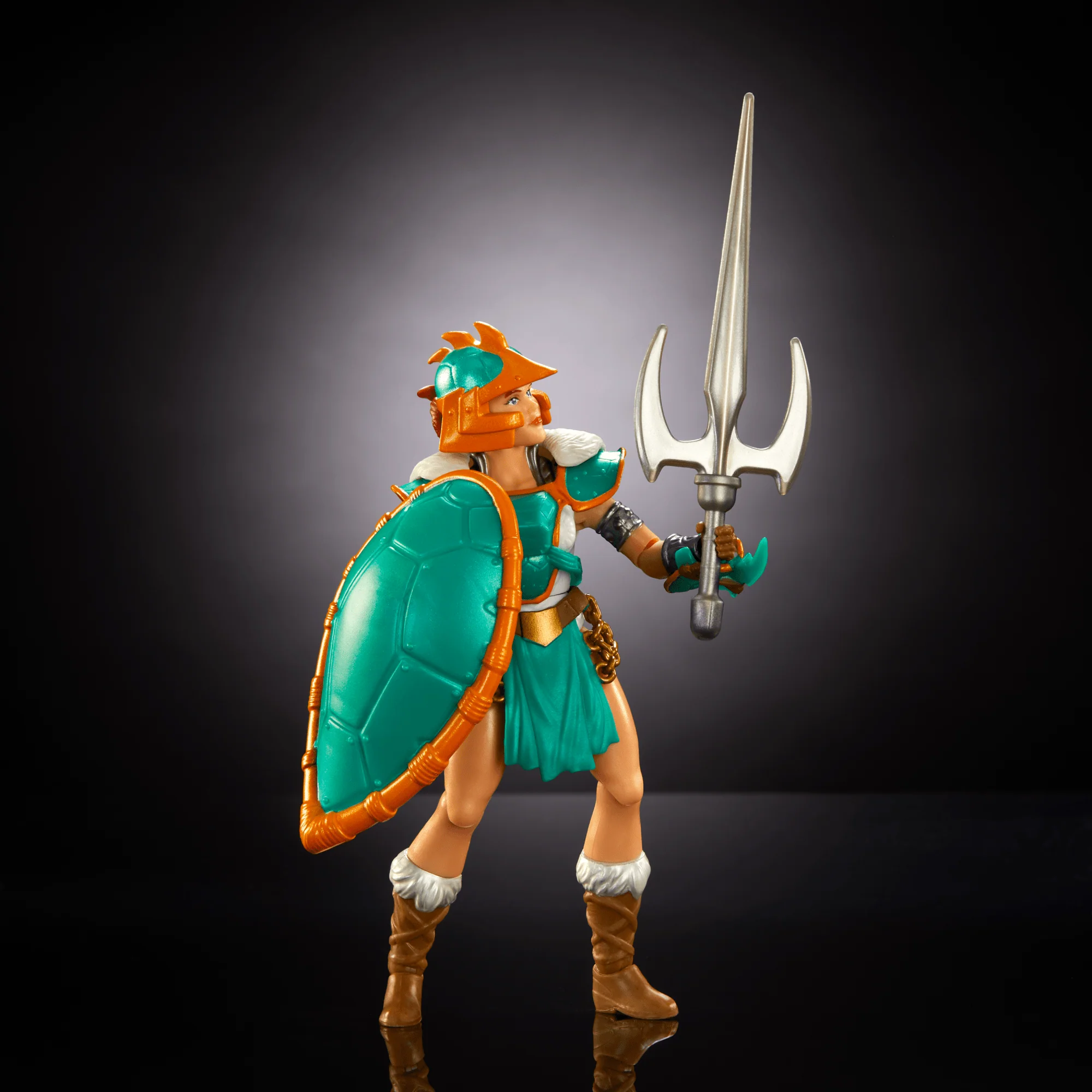 Masters Of The Universe Origins Turtles Of Grayskull Teela Action Figure Toy in Turtle inspired Armor