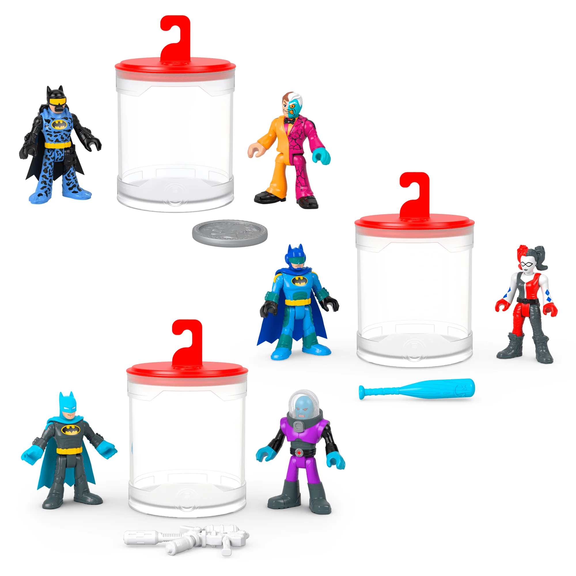 Imaginext DC Super Friends Batman Figure Set Collection With Color-Changing Action, Preschool Toys