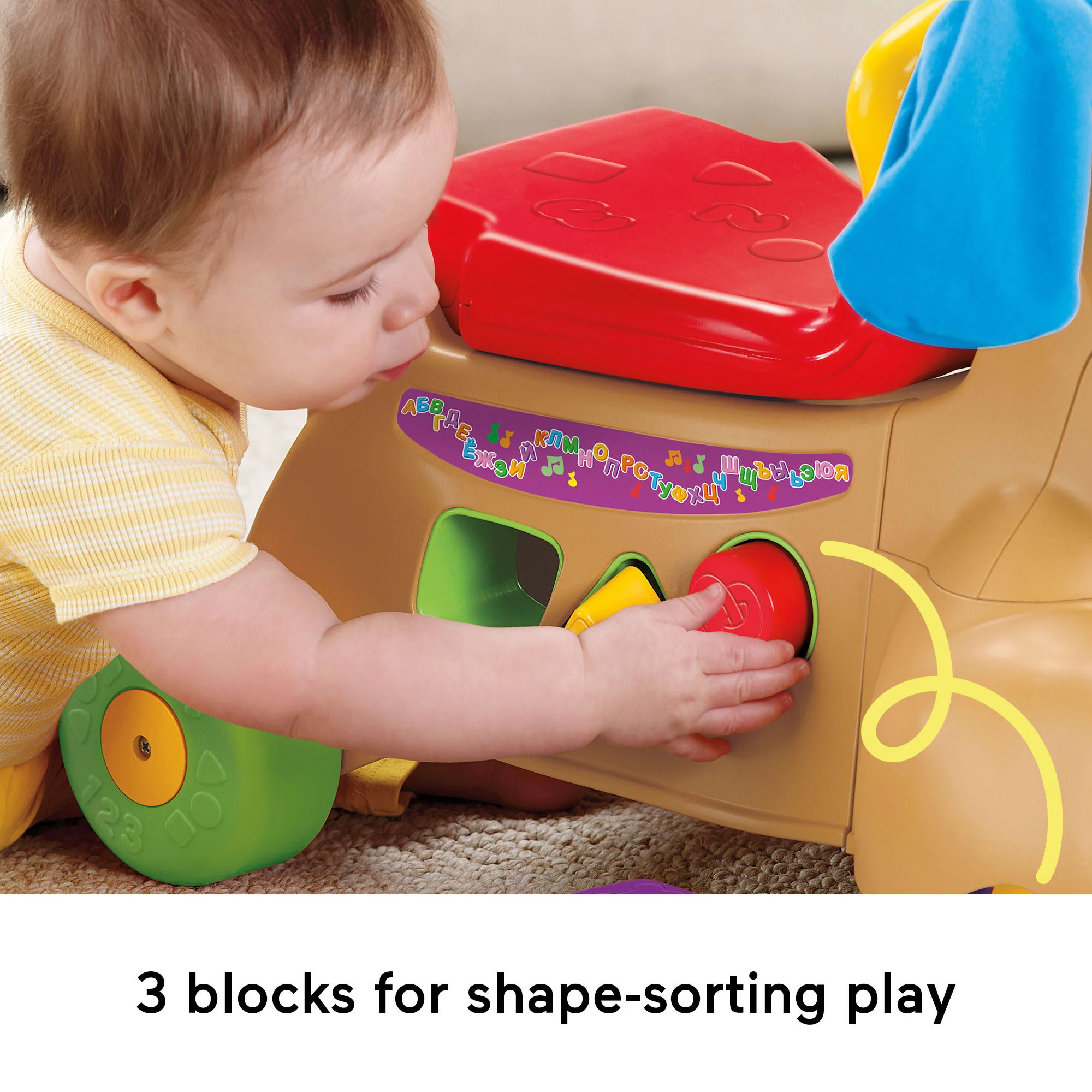 Fisher-Price Laugh & Learn Stride-To-Ride Puppy Musical Baby Walker & Toddler Ride-On Toy