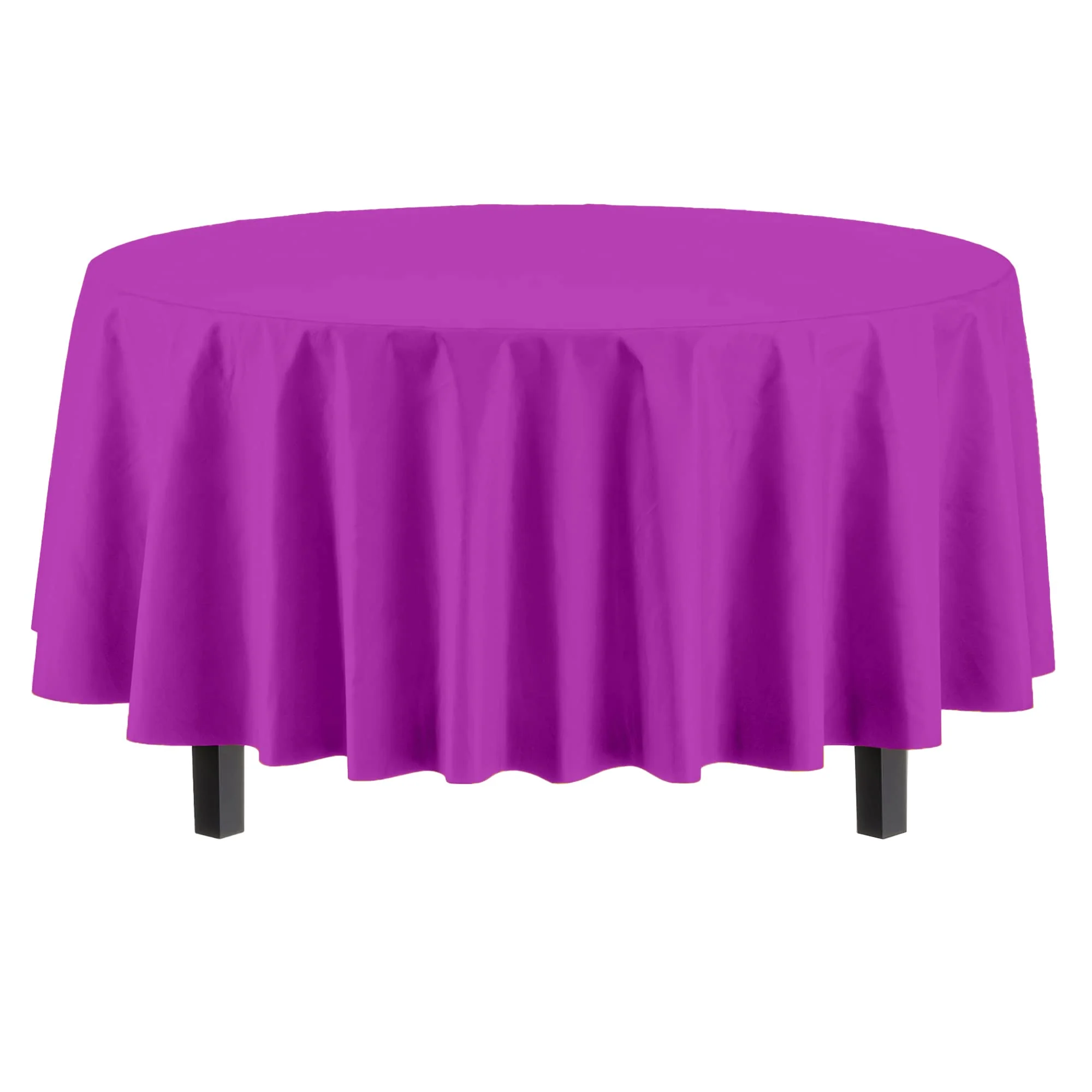 Premium Round Magenta Table Cover