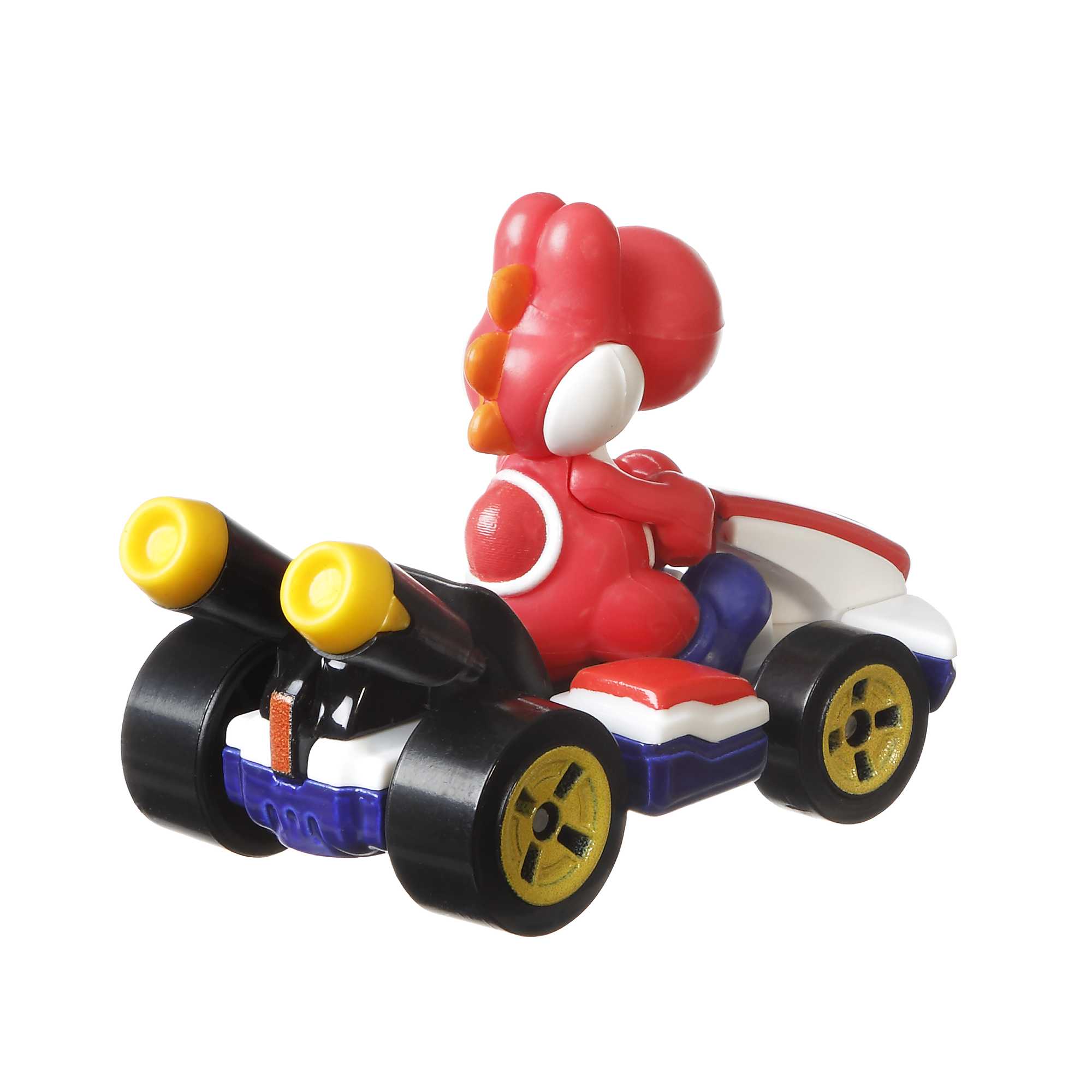 Hot Wheels Mario Kart Red Yoshi Standard Kart Vehicle