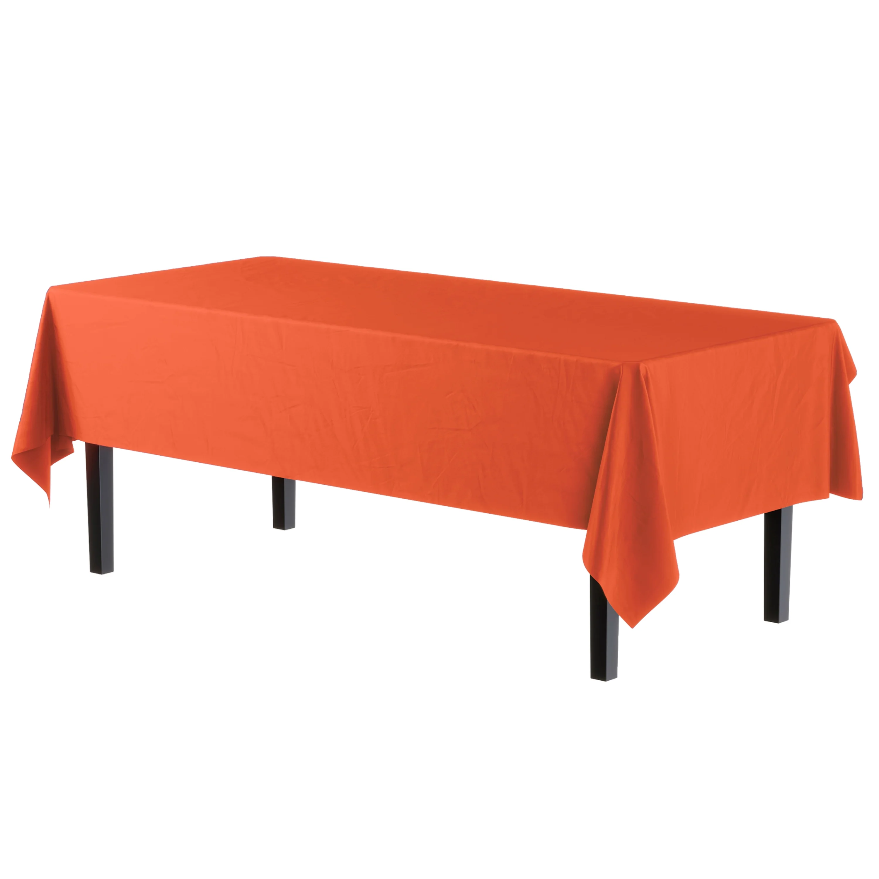 Orange Plastic Table Cover