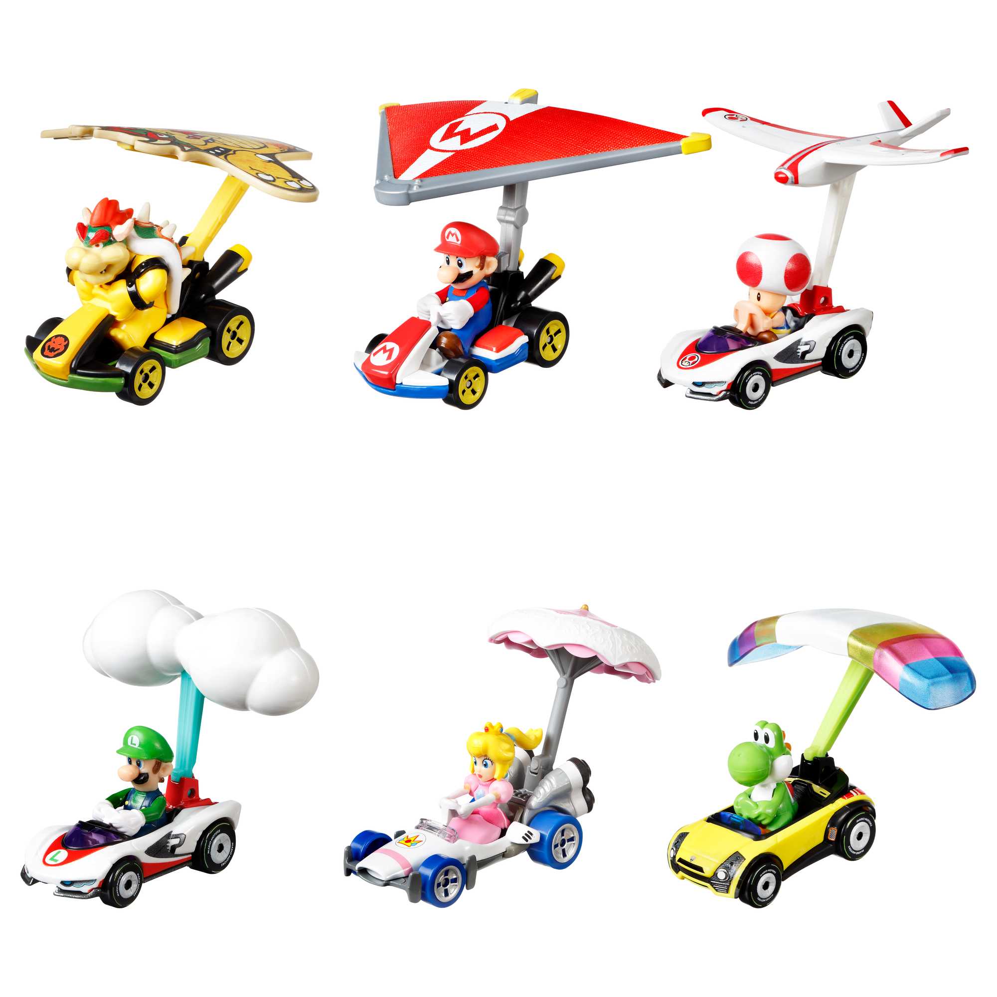 Hot Wheels?Mario Kart Toad P-Wing And Plane Glider