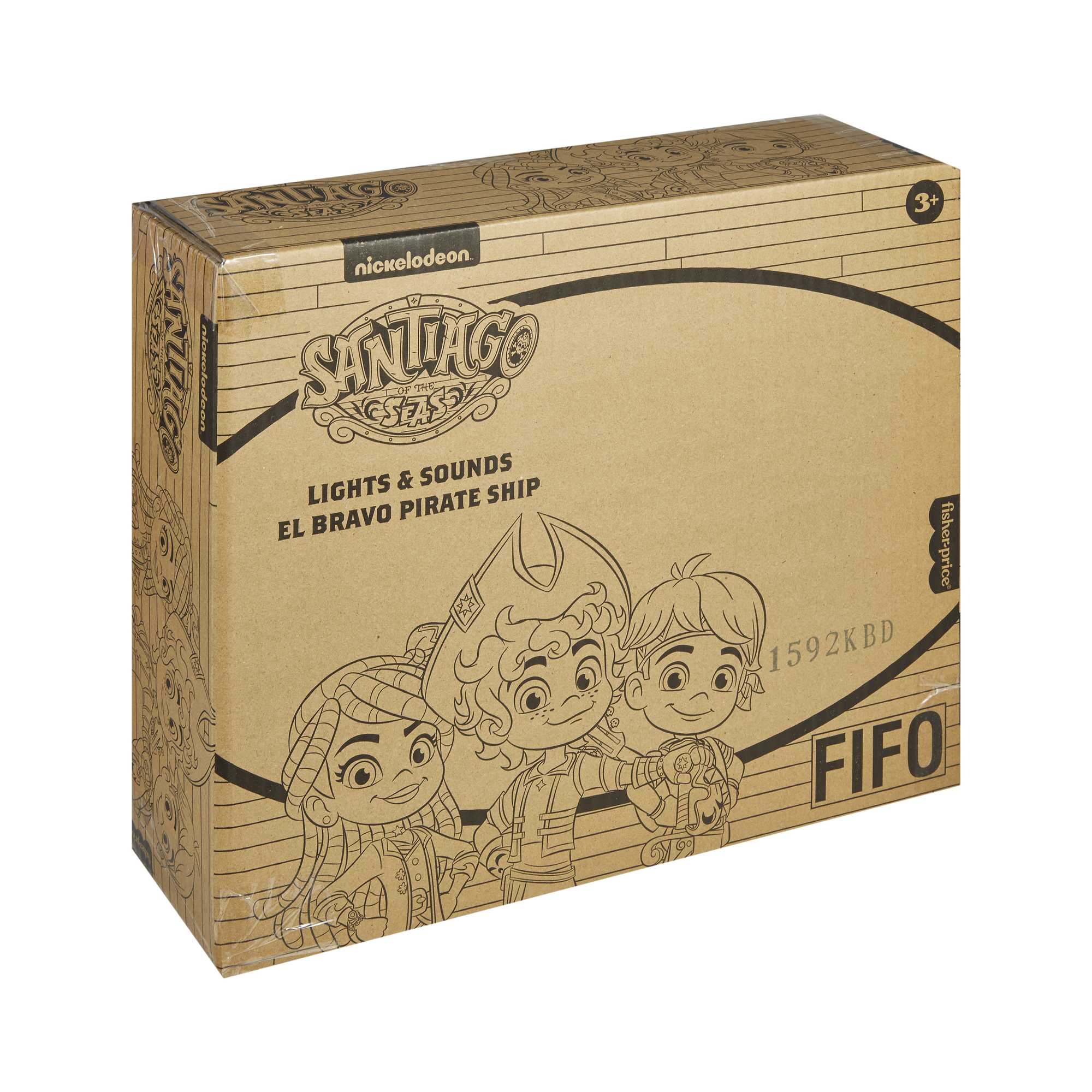 Fisher-Price Santiago Of the Seas Lights & Sounds El Bravo Pirate Ship, 8 Pieces