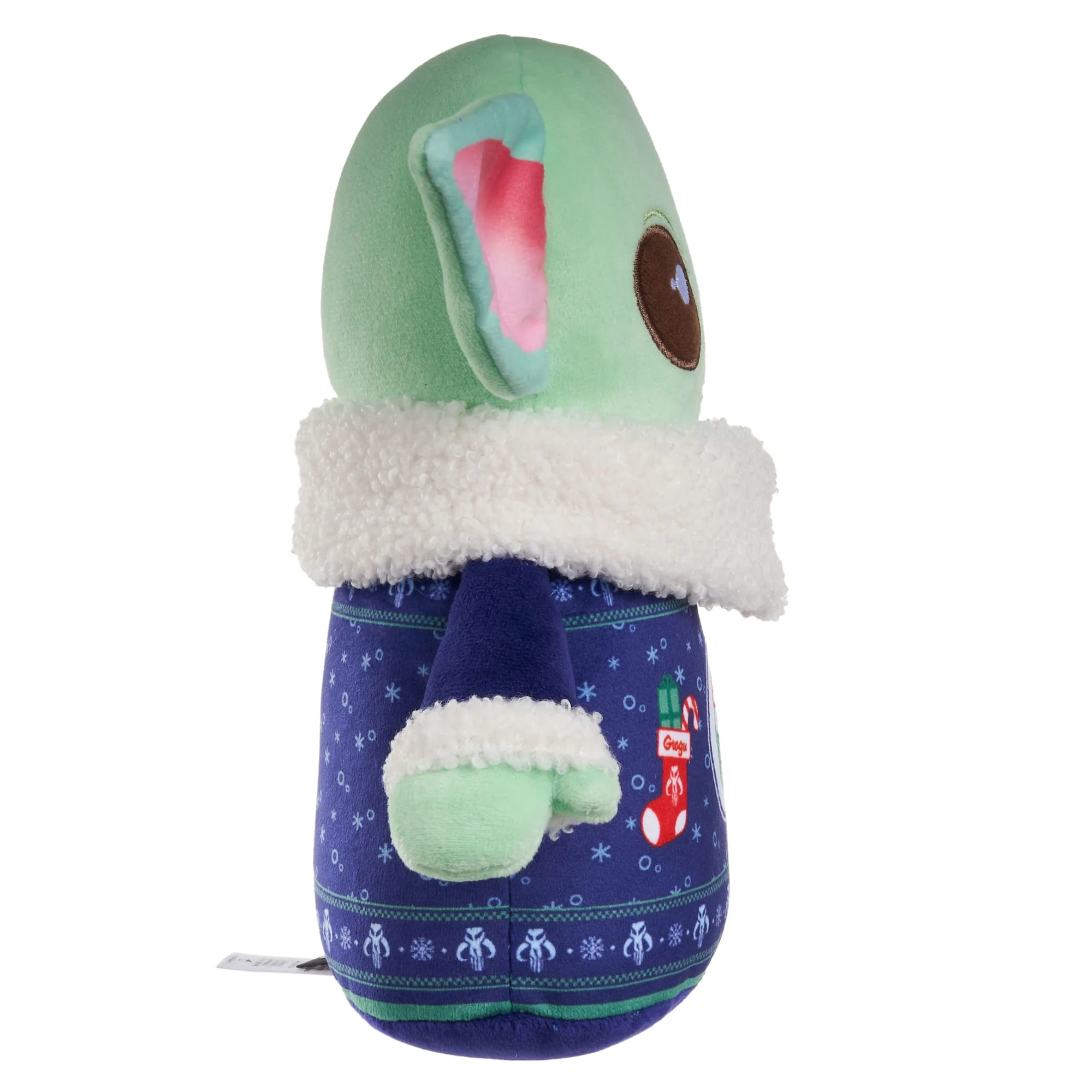 Star Wars Grogu Plush Toy Wearing Holiday Sweater, Inspired By Star Wars: The Mandalorian