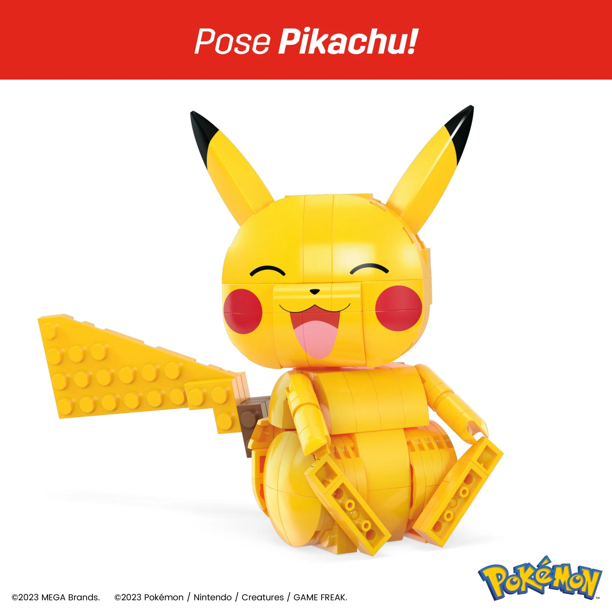 MEGA Pok��mon Building Toy Kit, Build & Show With 3 Action Figures (583 Pieces) For Kids