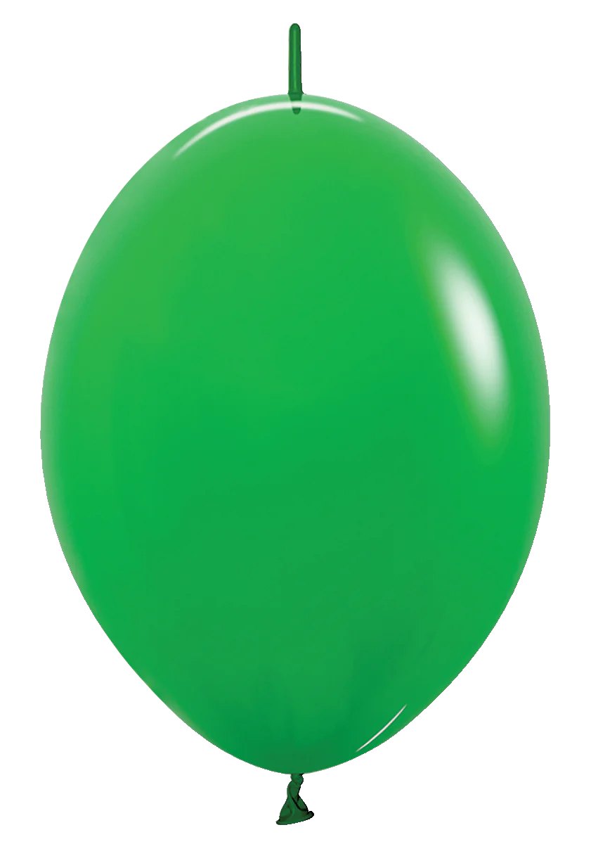 12 inch Sempertex Deluxe Shamrock Green Link-O-Loon Latex Balloons 50ct