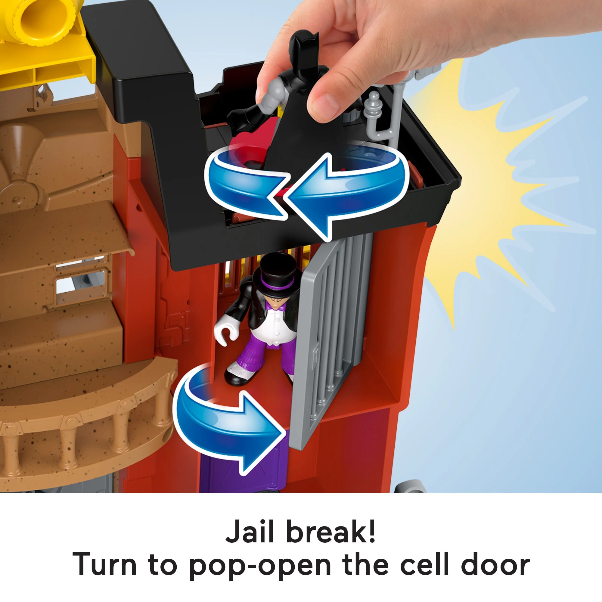 Imaginext DC Super Friends Crime Alley Playset With Batman & 4 Villain Figures