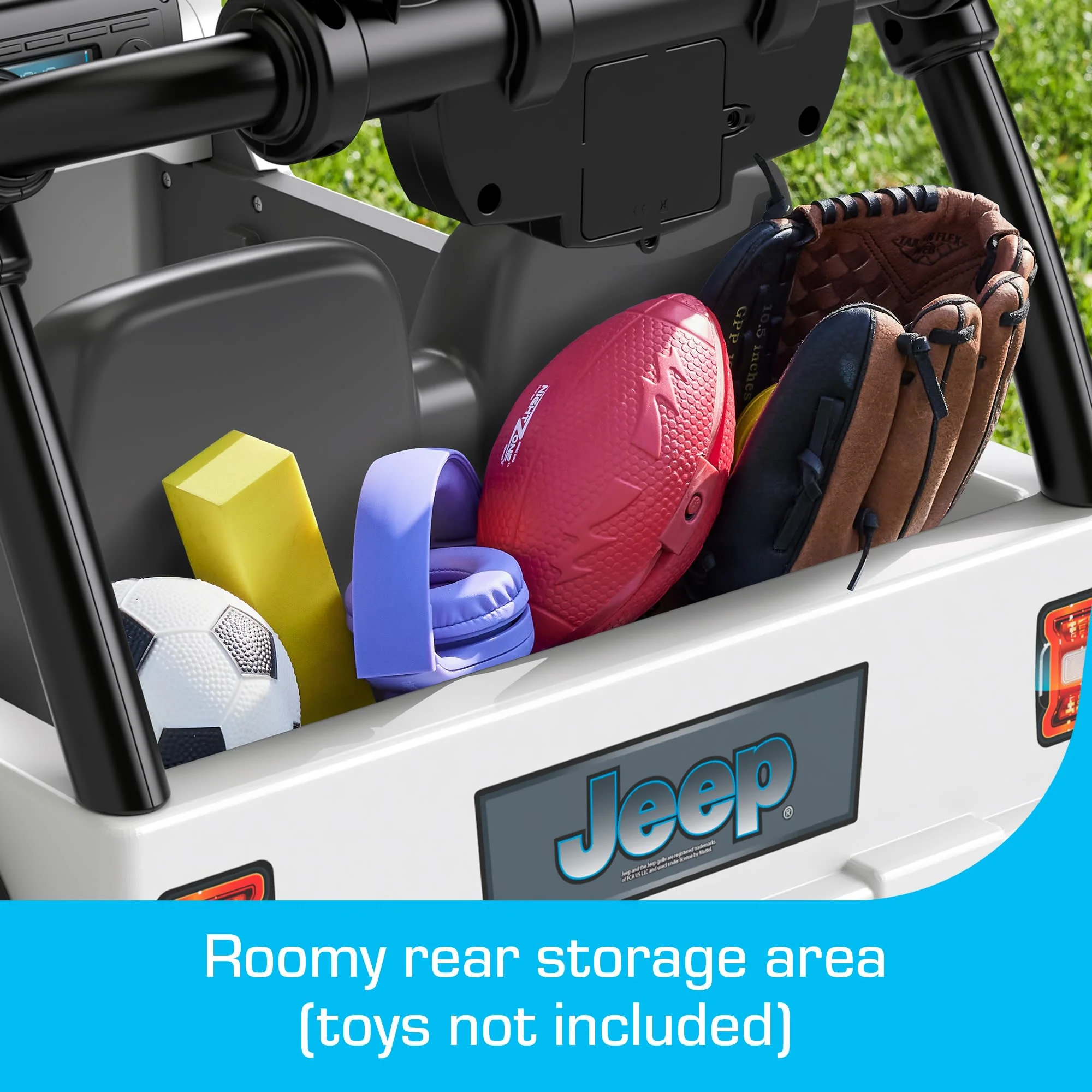 Power Wheels Jeep Wrangler 4Xe Ride-On Toy With Sounds And Lights, Preschool Toy