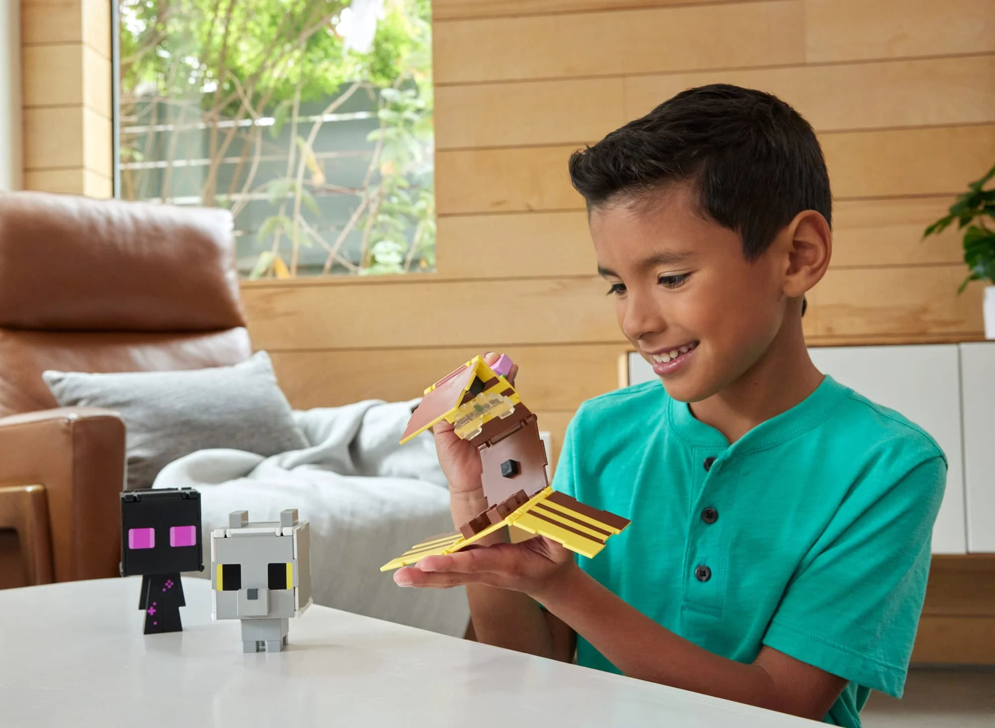 Minecraft Flippin�� Figs Figures Collection, 2-in-1 Fidget Play, 3.75-in Scale & Pixelated Design (Characters May Vary)