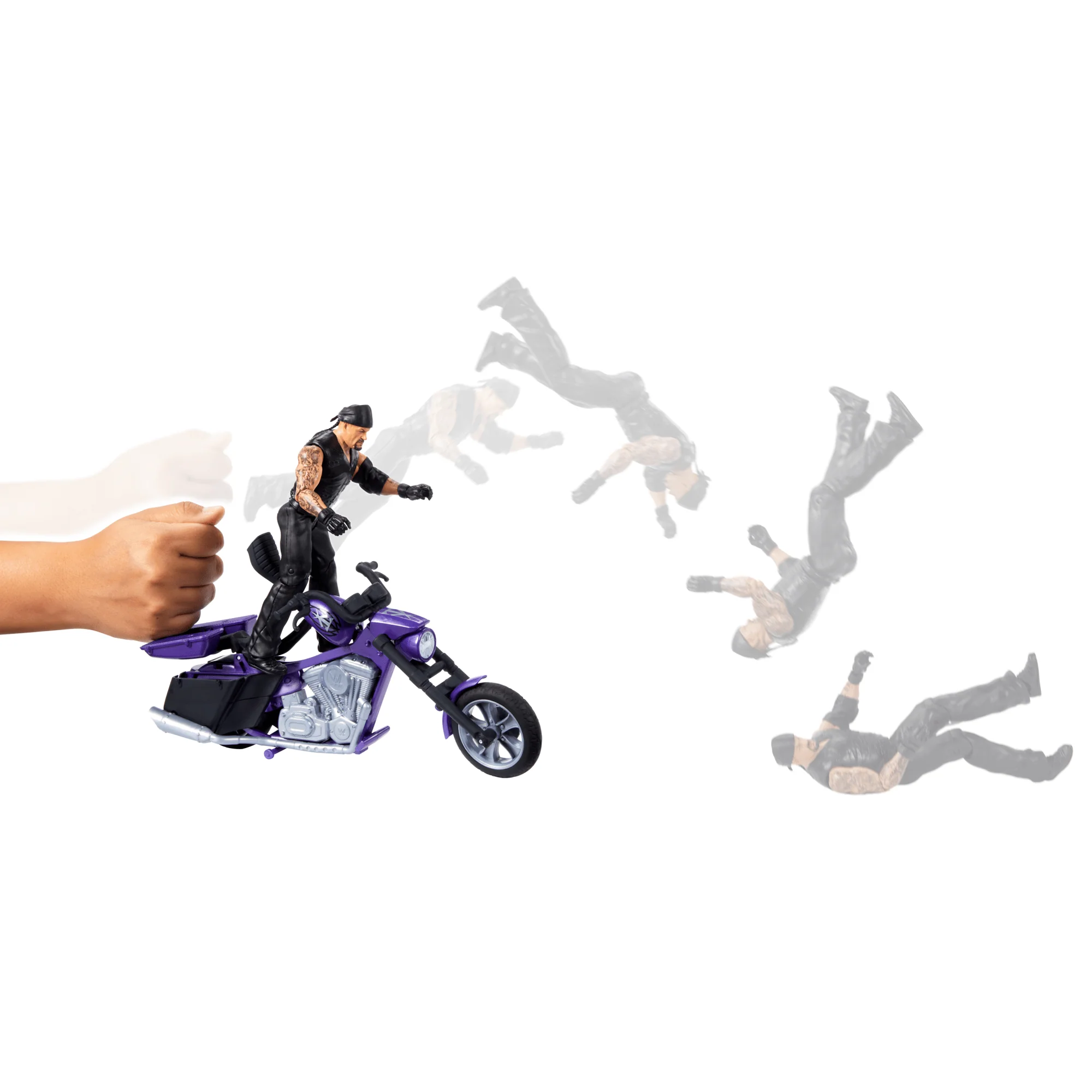 WWE Wrekkin�� Slamcycle Vehicle & Undertaker Action Figure, Toy Morotcycle With Breakaway Parts