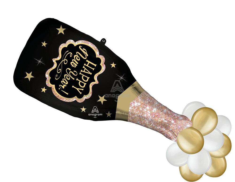 Anagram New Years Bubbly Champagne Bottle 47in Foil Balloon