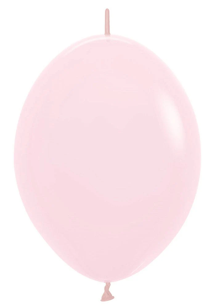 12 inch Sempertex Pastel Matte Pink LINK-O-LOON 50ct