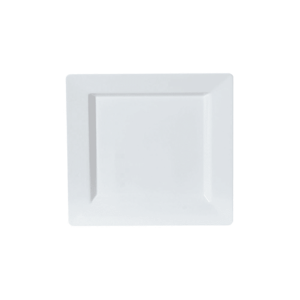 White Plate Square 7.25in 10ct