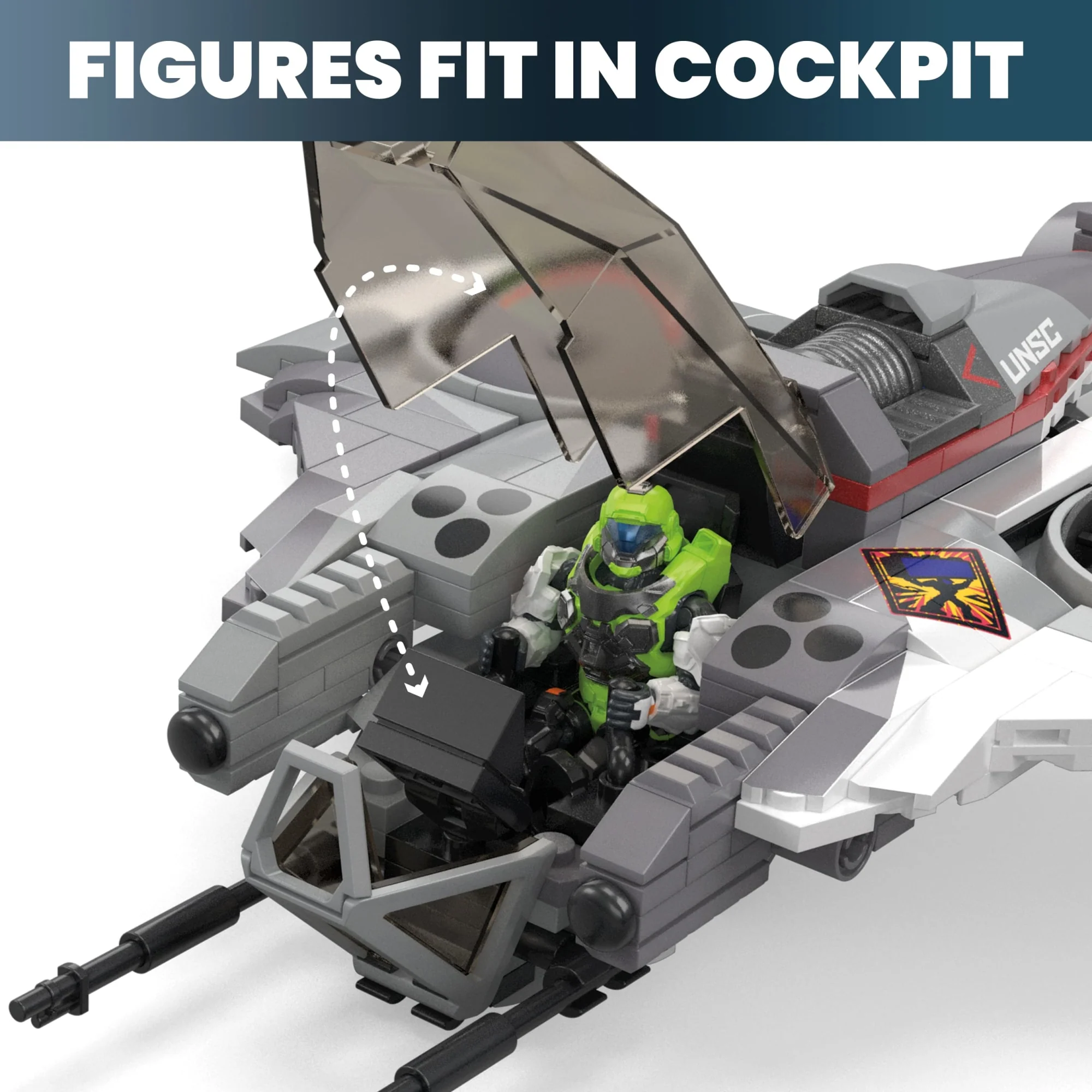 MEGA Halo UNSC Arctic Burn Wasp Building Toy Kits (342 Pieces) For Adults