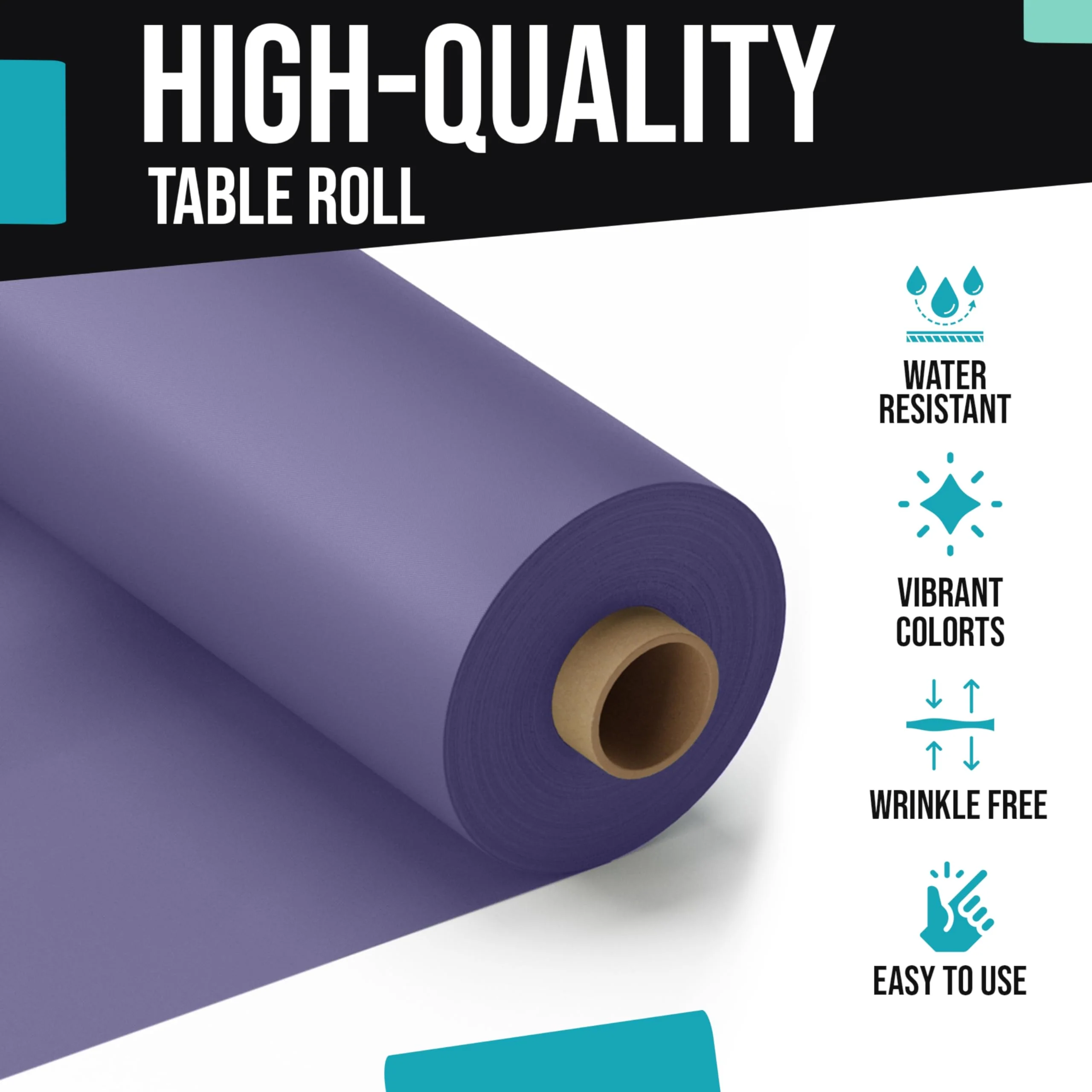 40 In. x 300 Ft. Premium Lavender Table Roll