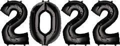 Anagram 2022 GRAD Number Bunch Black 34in Foil Balloon