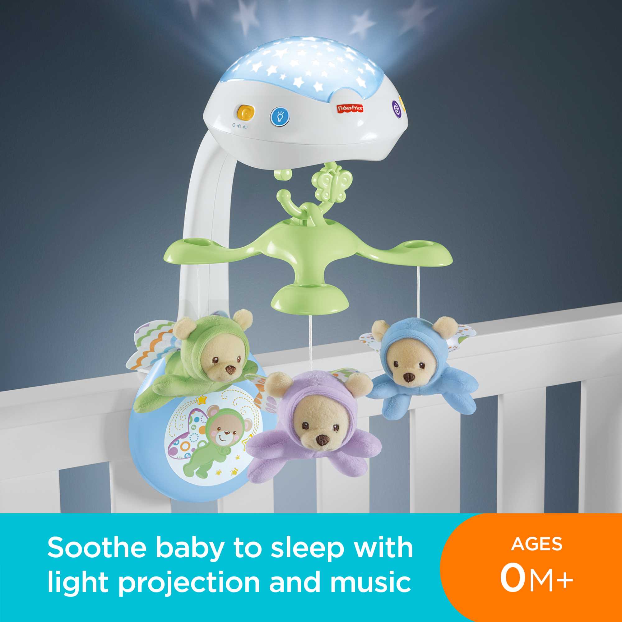 Fisher-Price Butterfly Dreams 3-In-1 Projection Mobile